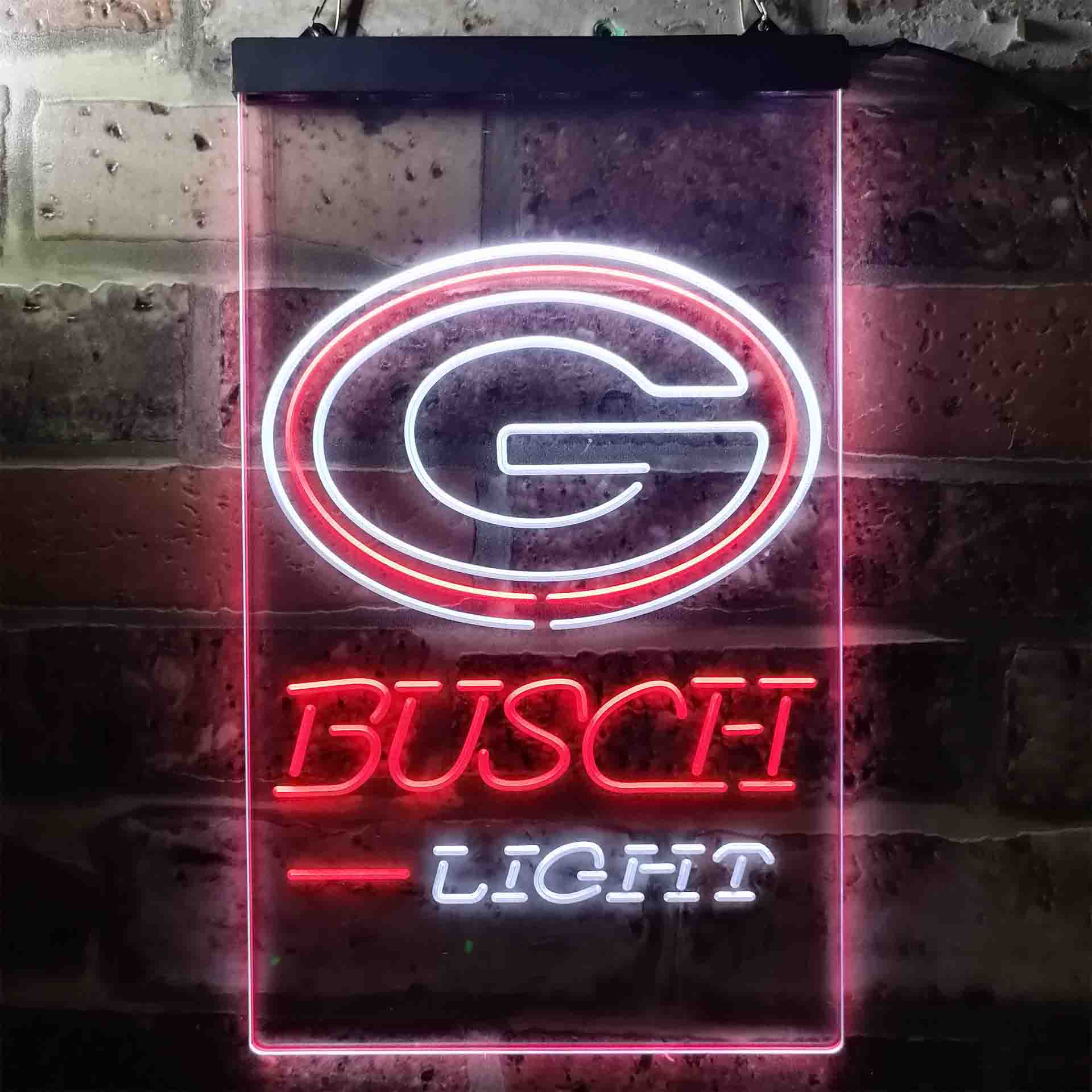 Busch Light Green Bay Packers Neon-Like Led Light Sign