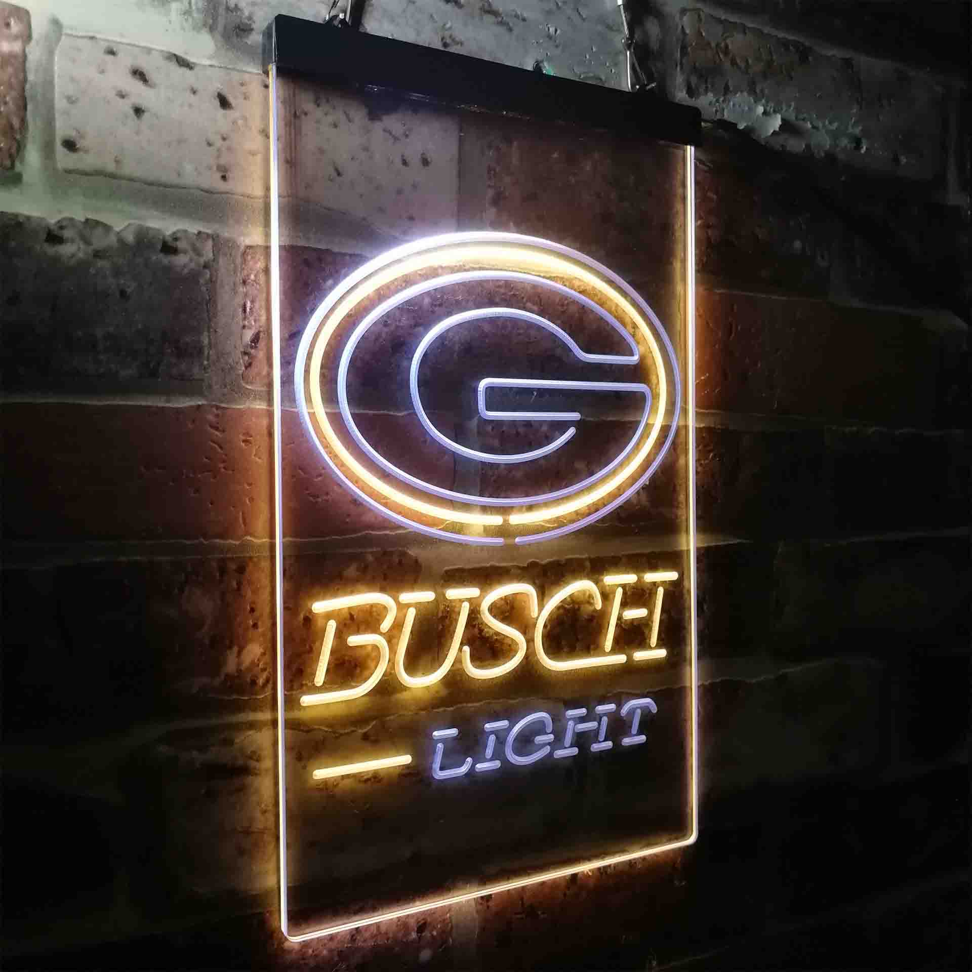 Busch Light Green Bay Packers Neon-Like Led Light Sign