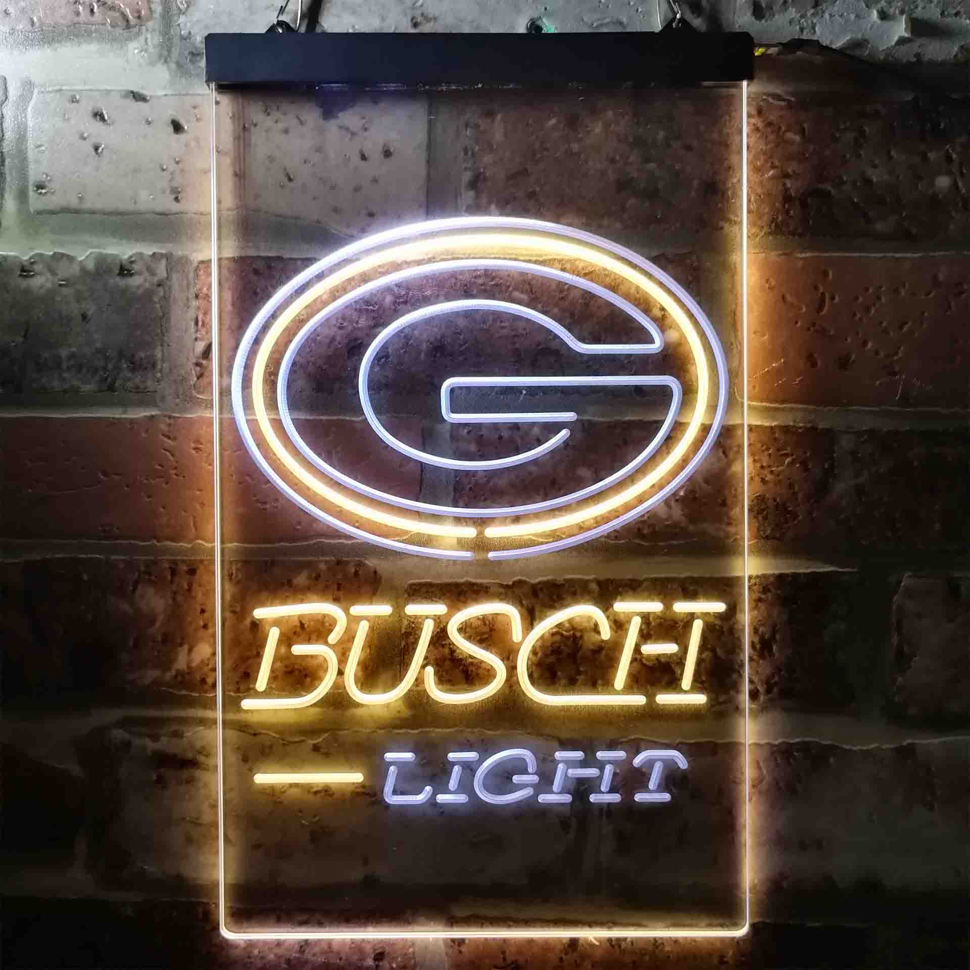 Busch Light Green Bay Packers Neon-Like Led Light Sign