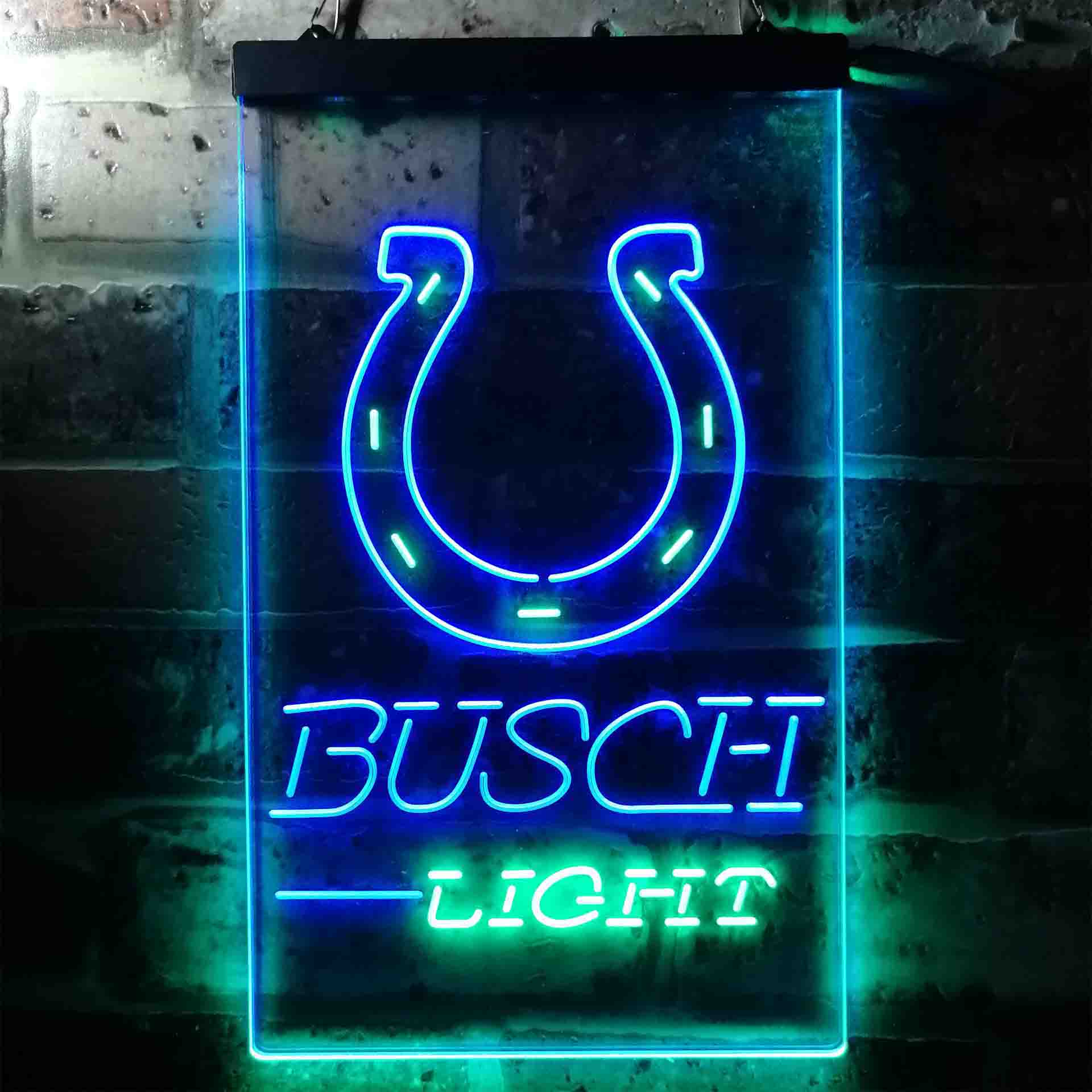 Busch Light Indianapolis Colts Neon-Like Led Light Sign