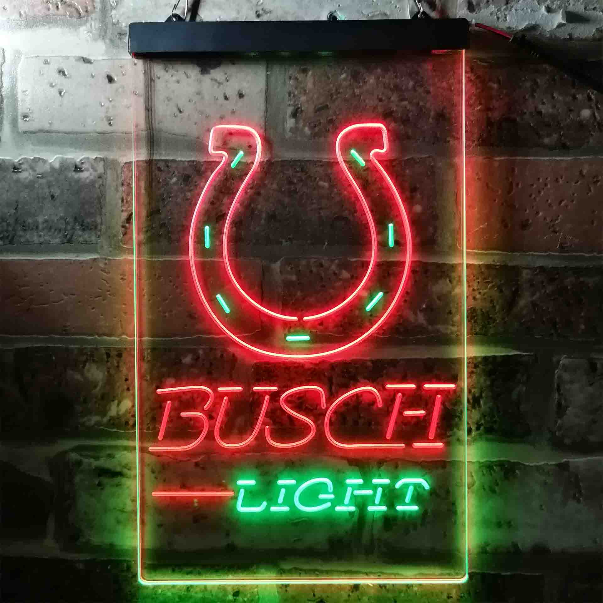 Busch Light Indianapolis Colts Neon-Like Led Light Sign