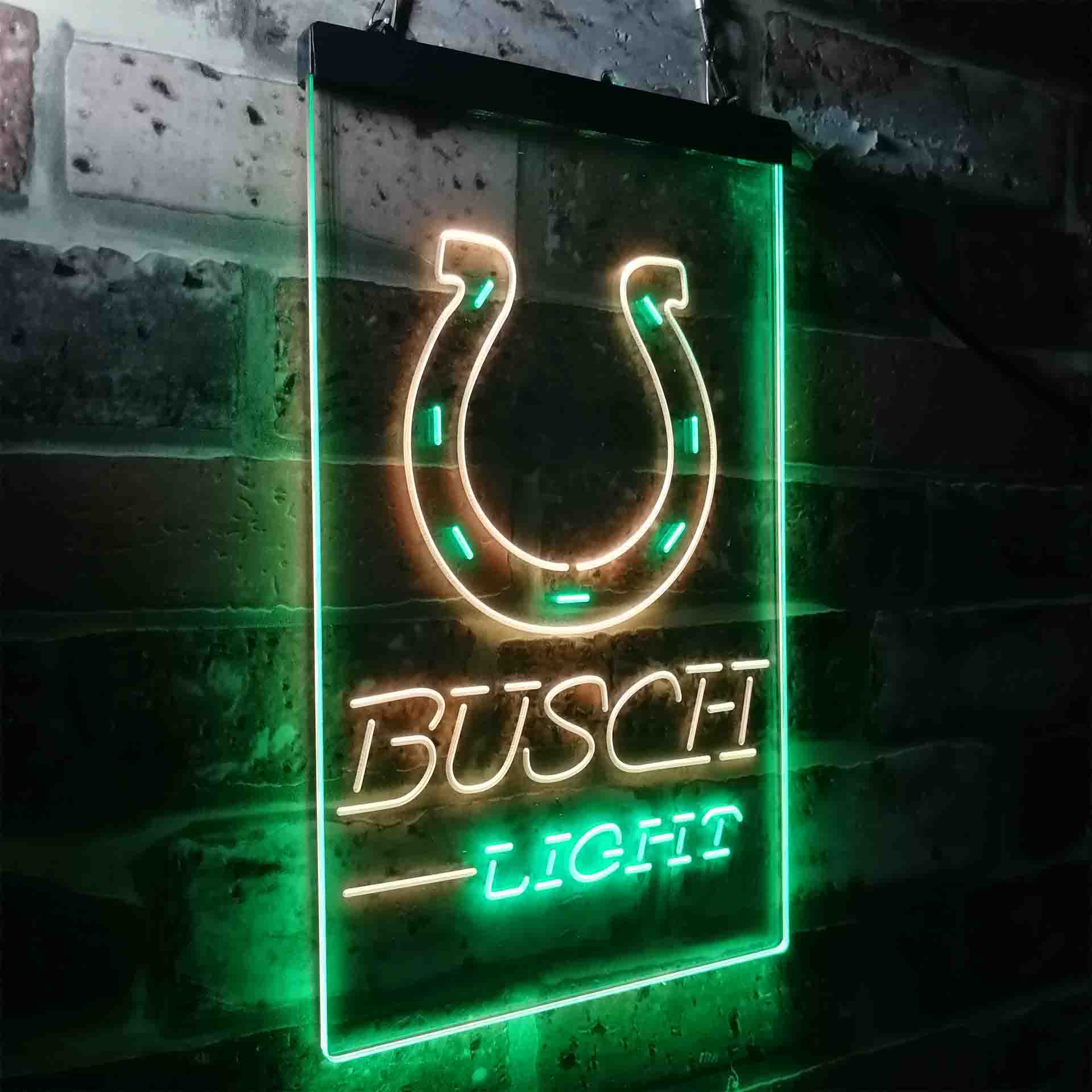 Busch Light Indianapolis Colts Neon-Like Led Light Sign