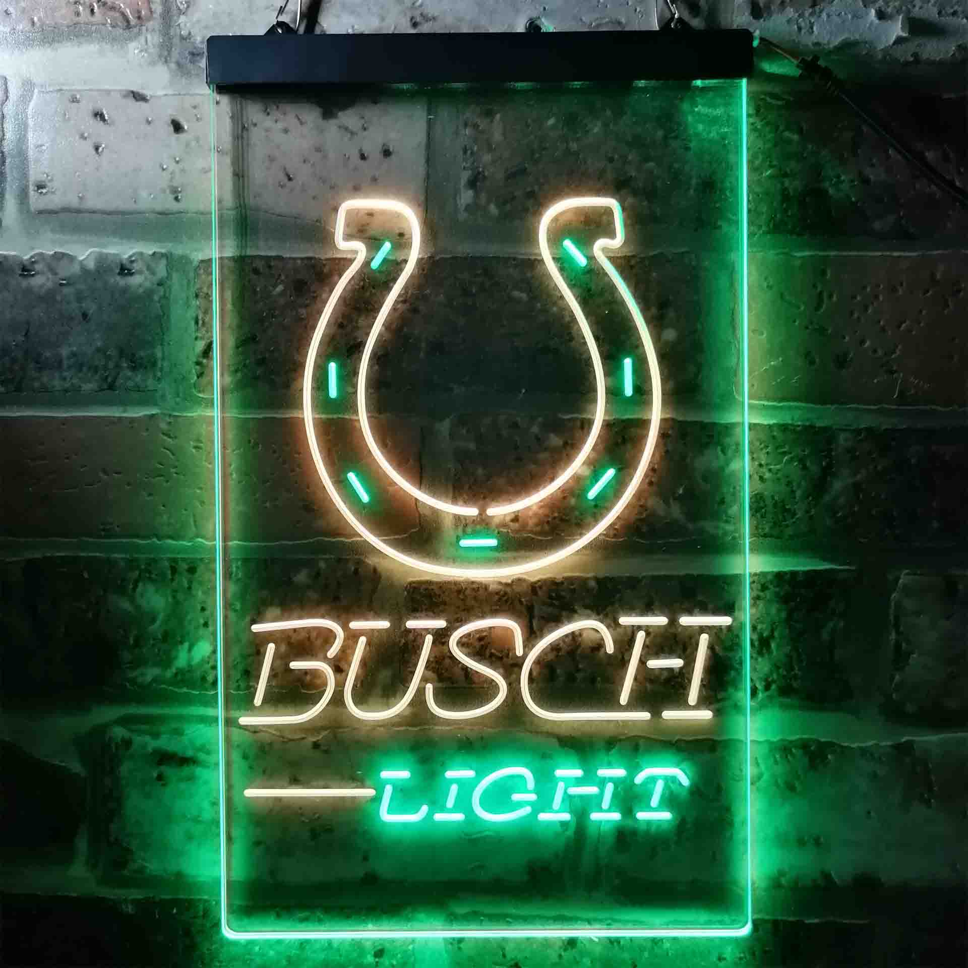 Busch Light Indianapolis Colts Neon-Like LED Sign