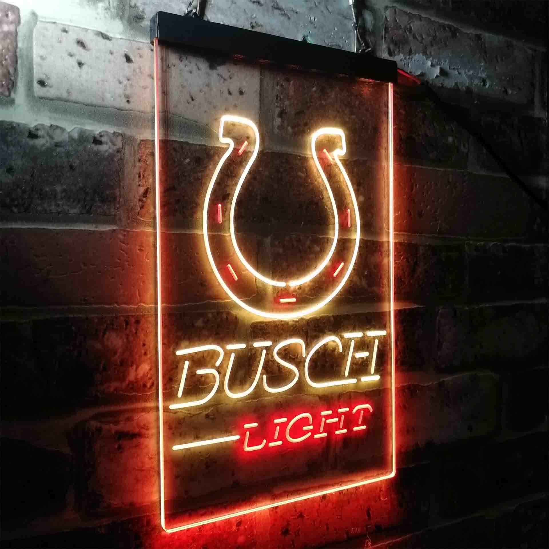 Busch Light Indianapolis Colts Neon-Like Led Light Sign