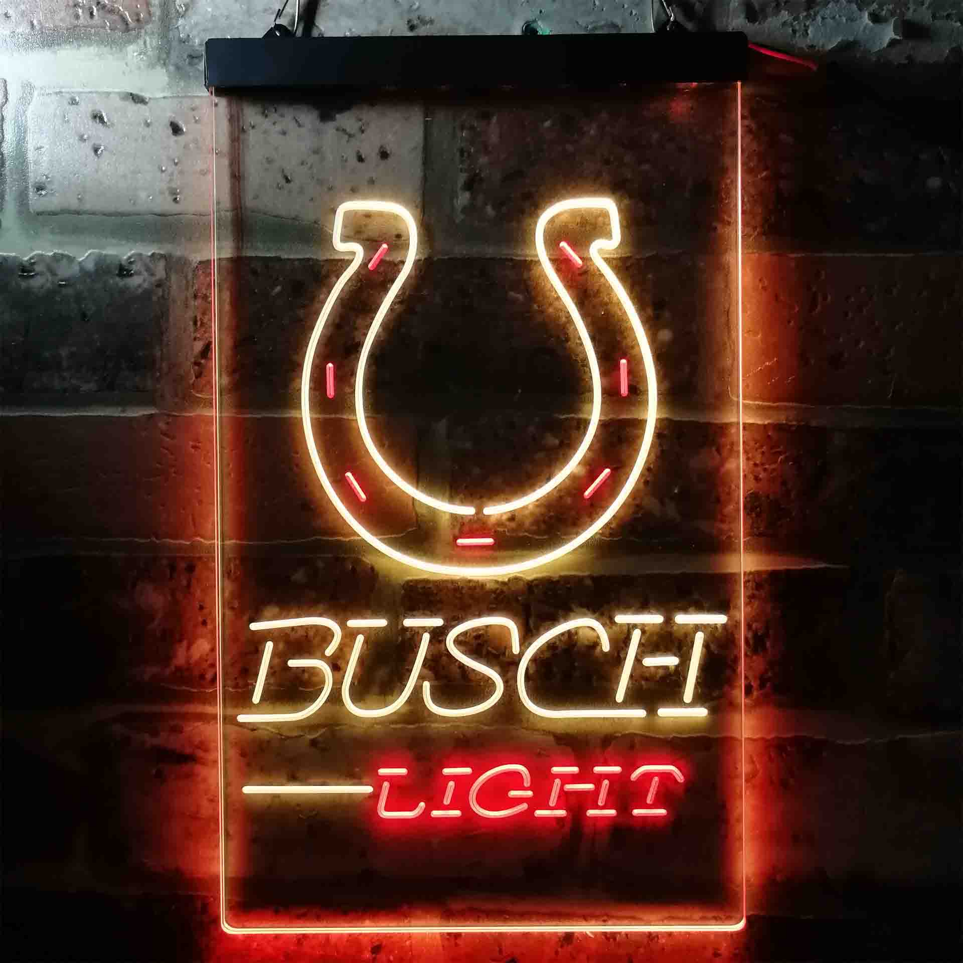 Busch Light Indianapolis Colts Neon-Like Led Light Sign