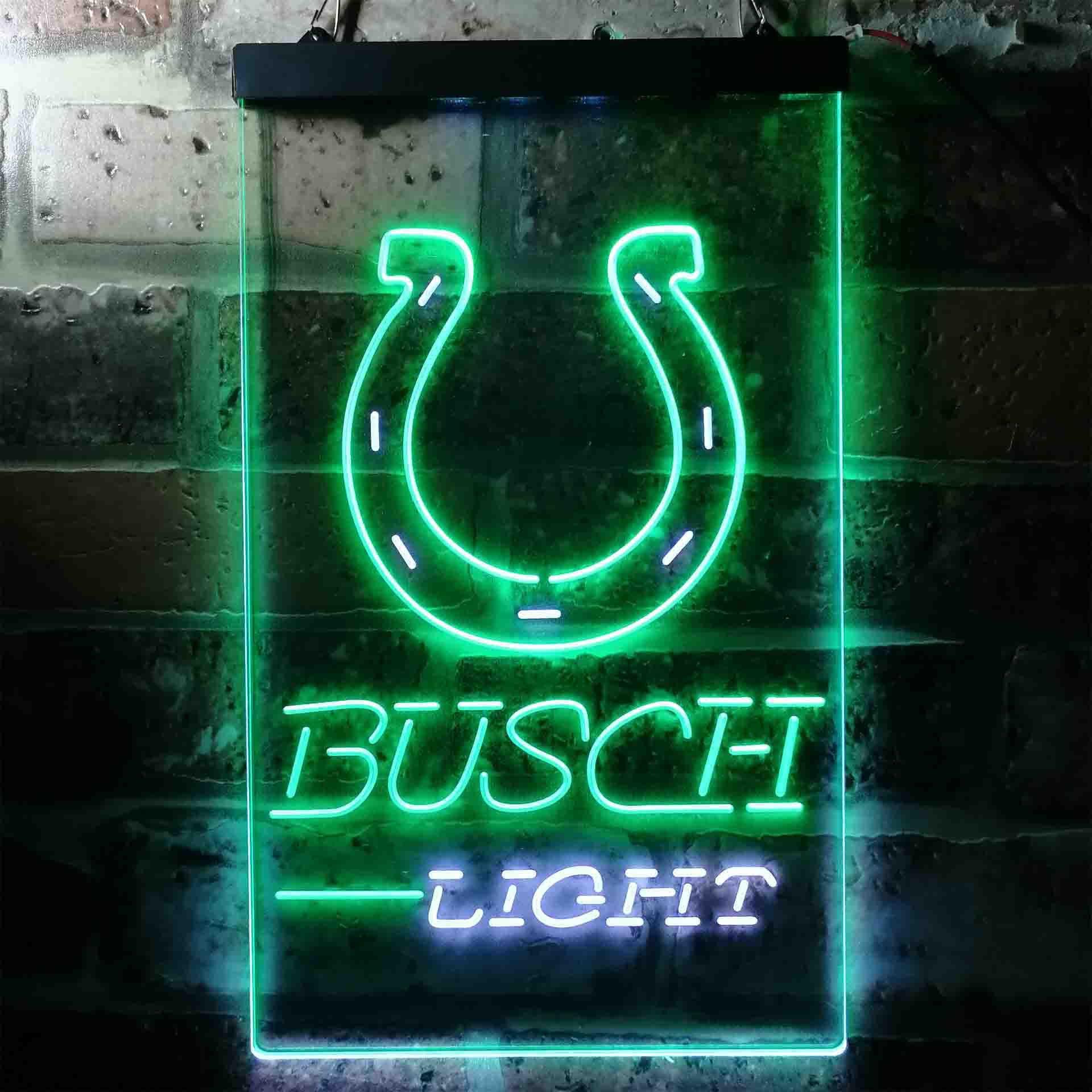 Busch Light Indianapolis Colts Neon-Like Led Light Sign