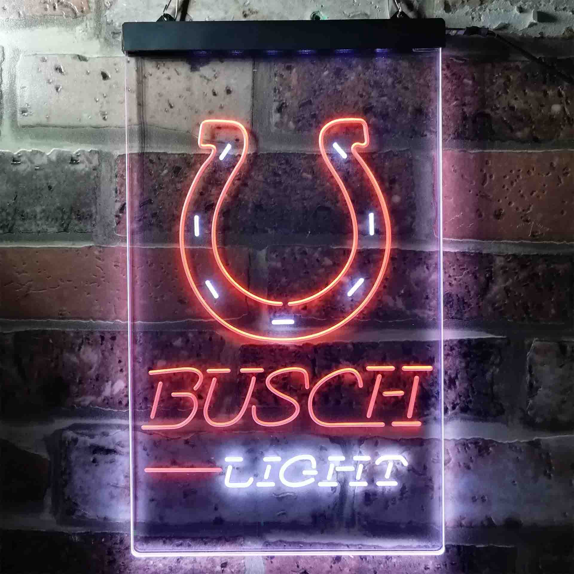 Busch Light Indianapolis Colts Neon-Like Led Light Sign