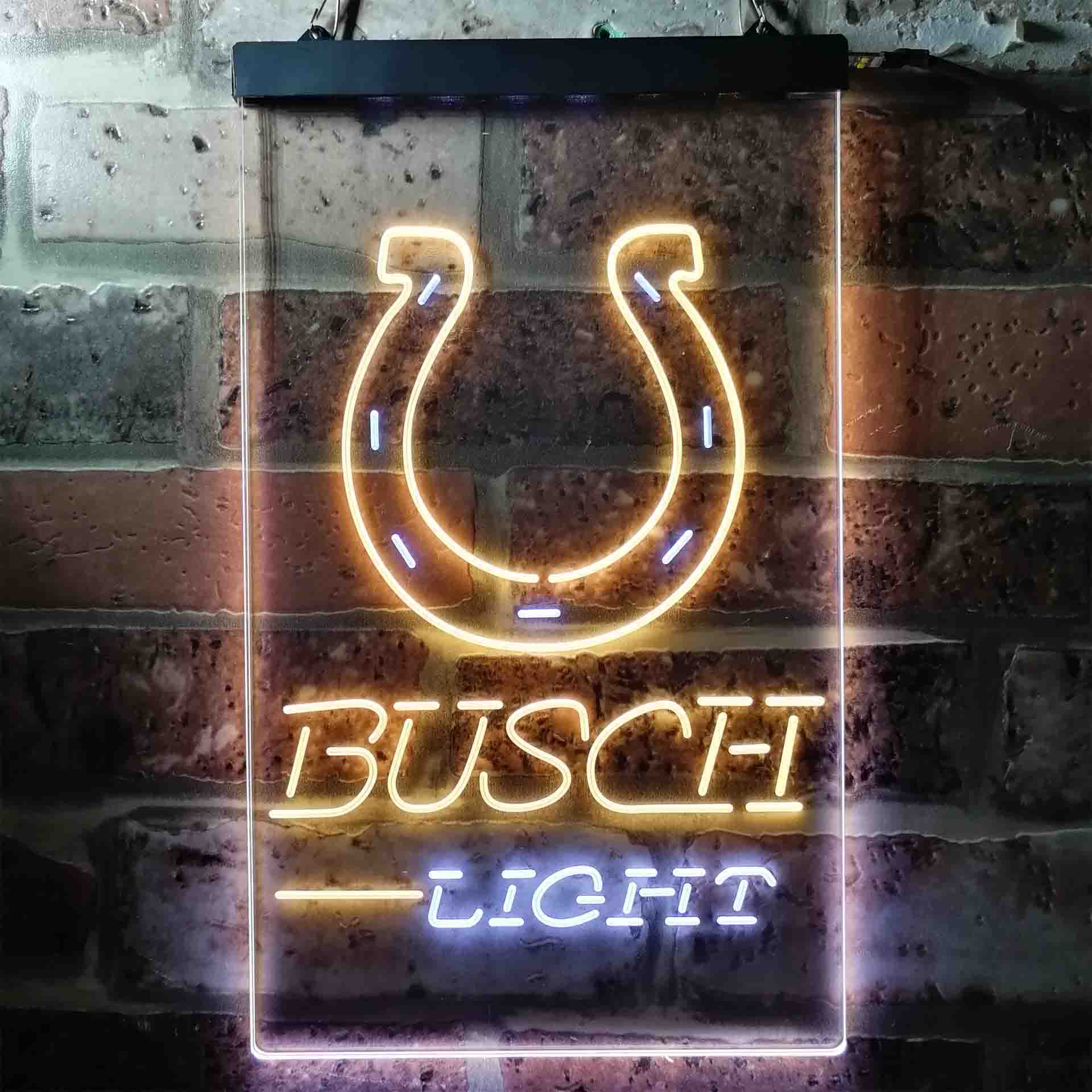 Busch Light Indianapolis Colts Neon-Like Led Light Sign