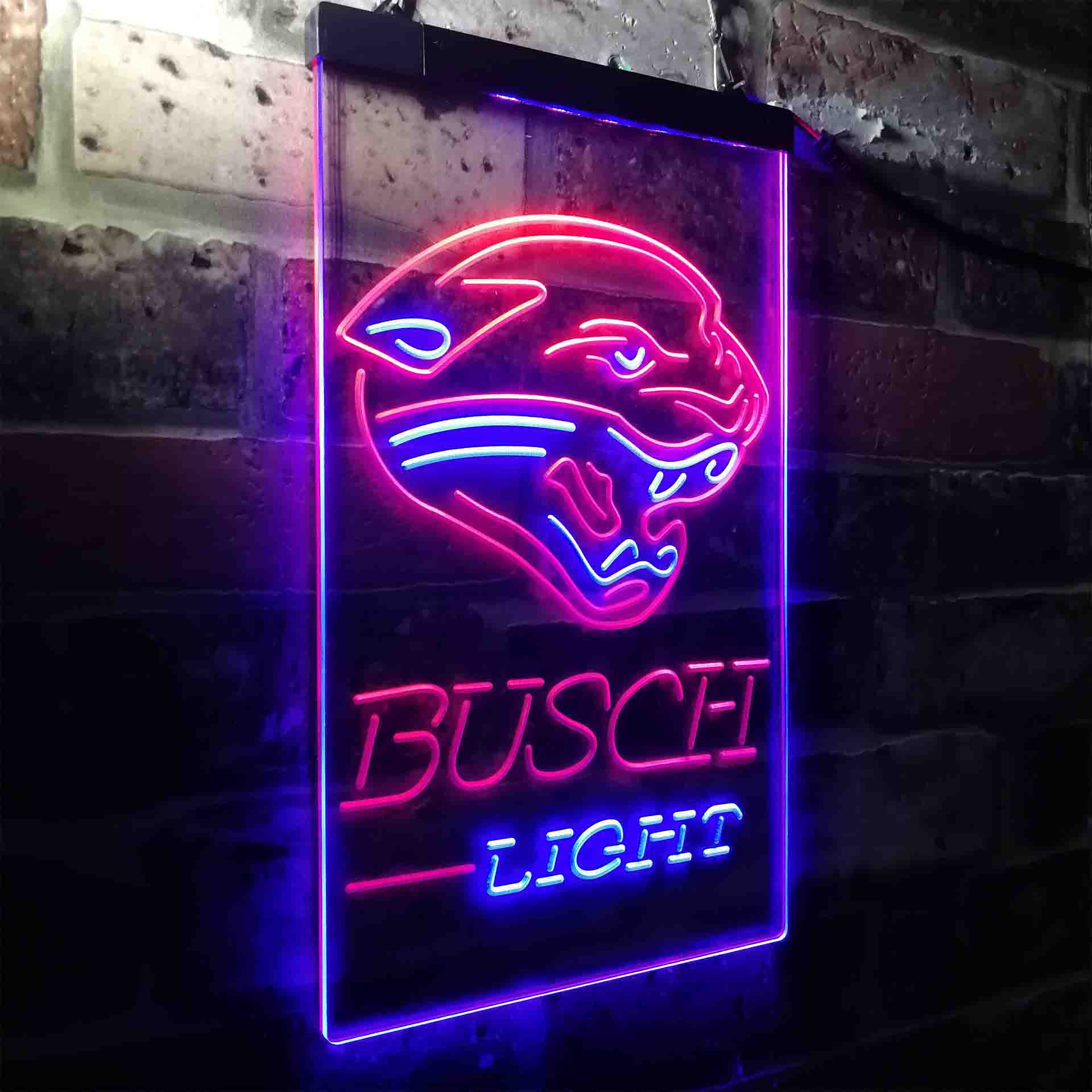 Busch Light Jacksonville Jaguars Neon-Like Led Light Sign