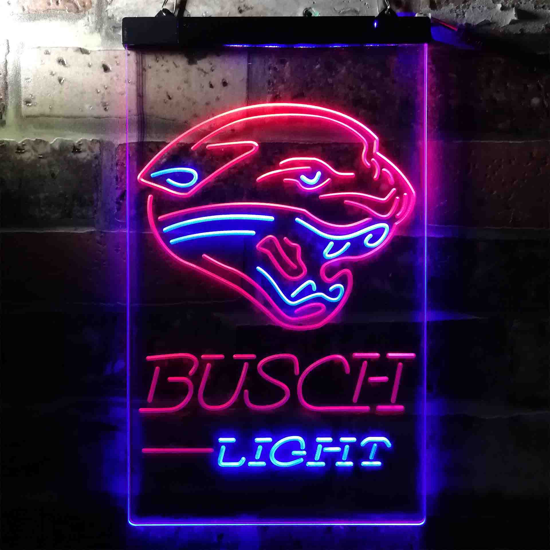 Busch Light Jacksonville Jaguars Neon-Like Led Light Sign