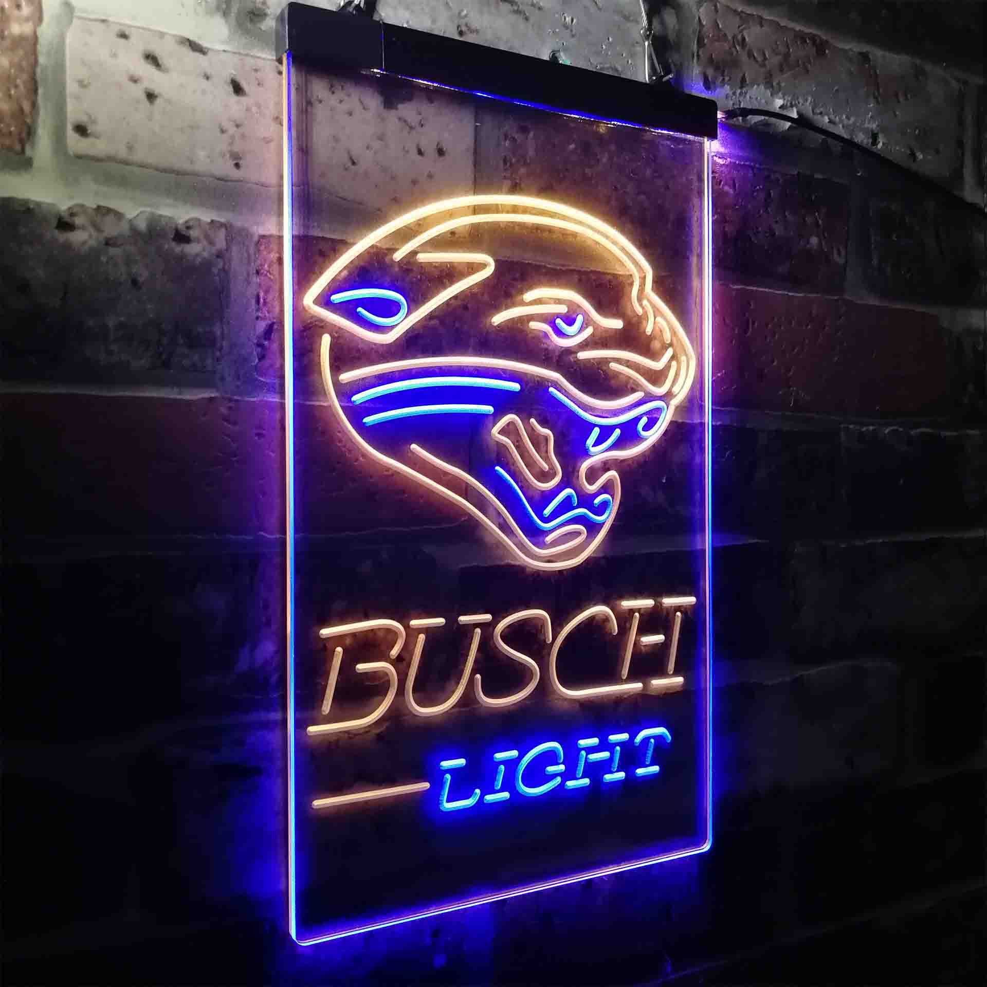 Busch Light Jacksonville Jaguars Neon-Like Led Light Sign