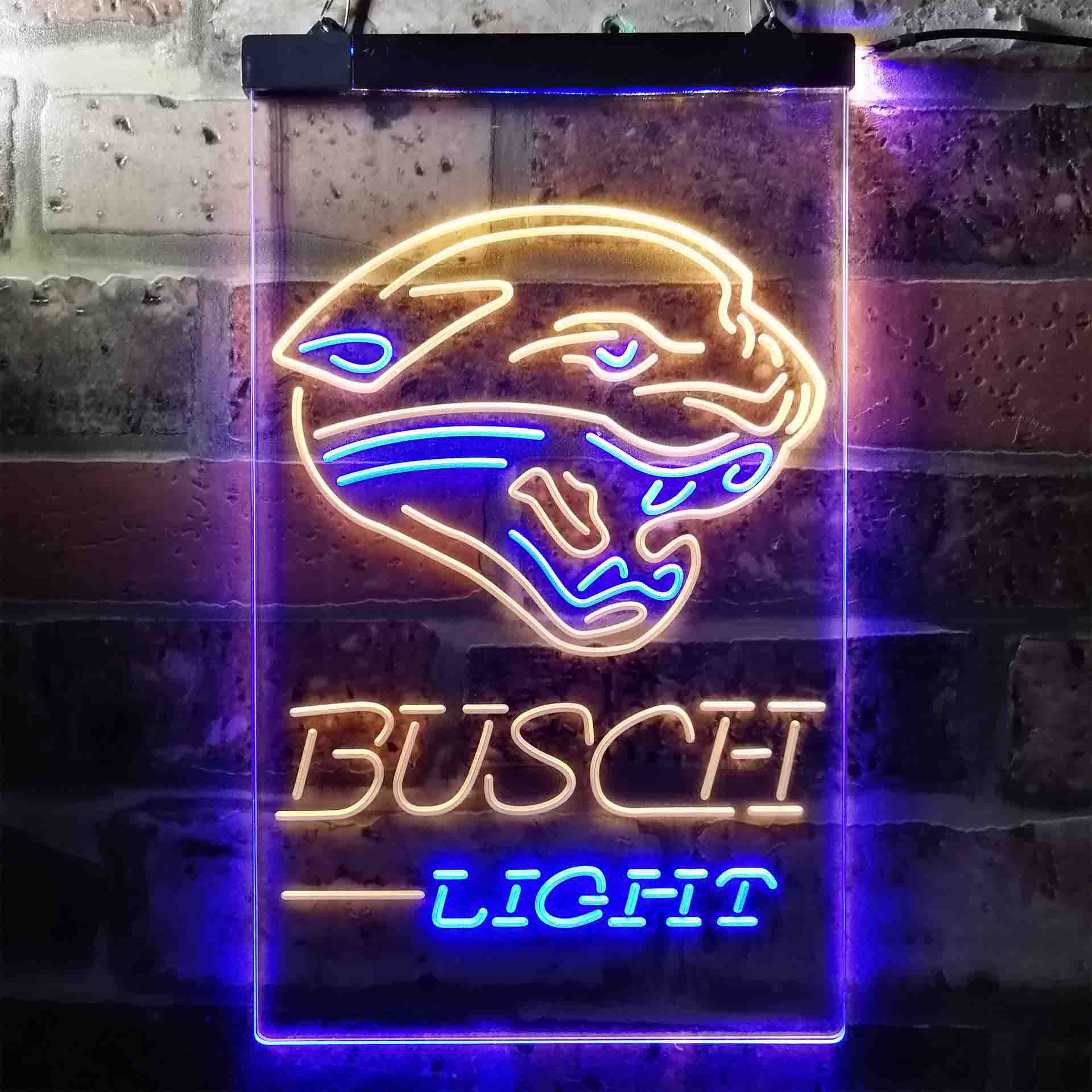 Busch Light Jacksonville Jaguars Neon-Like Led Light Sign