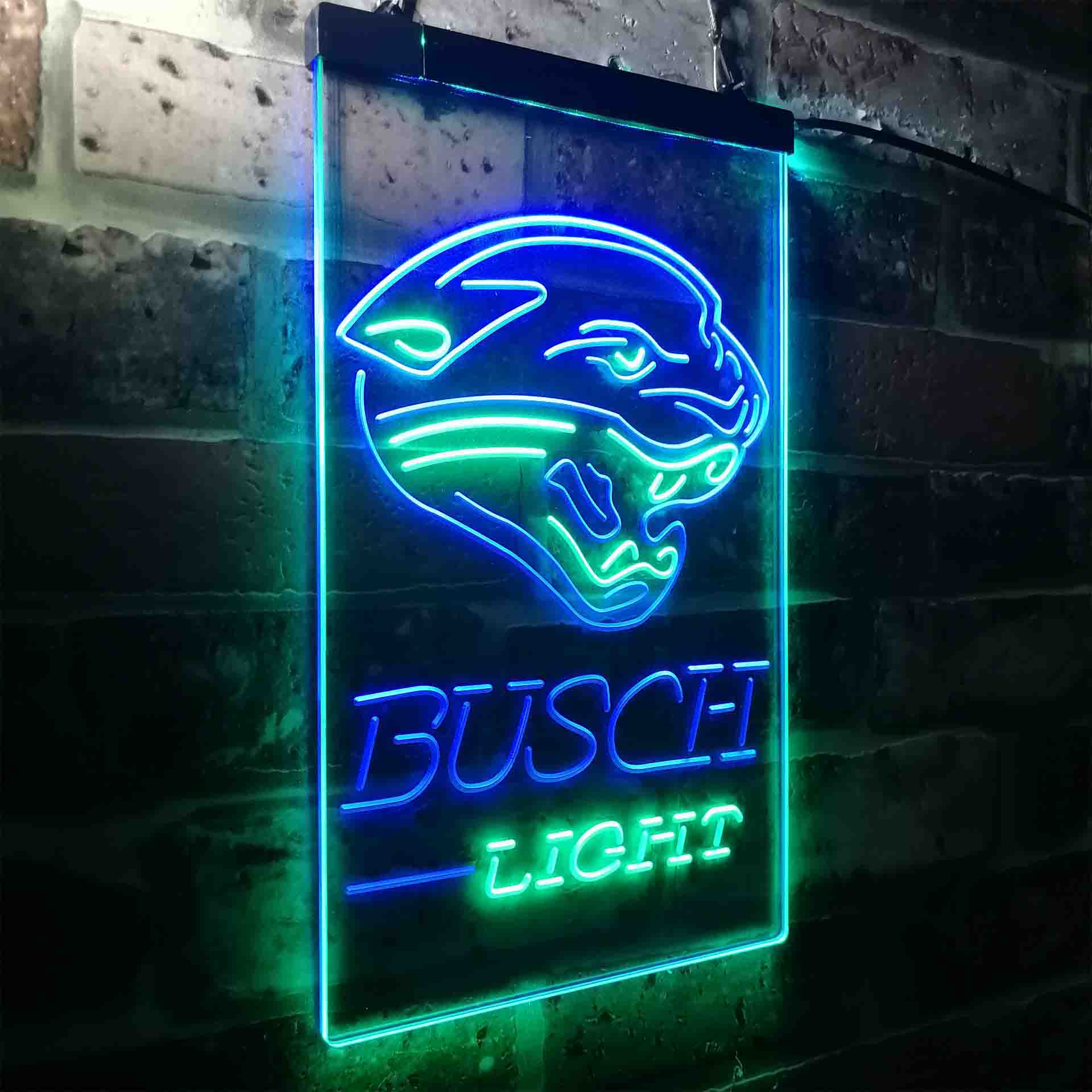 Busch Light Jacksonville Jaguars Neon-Like Led Light Sign