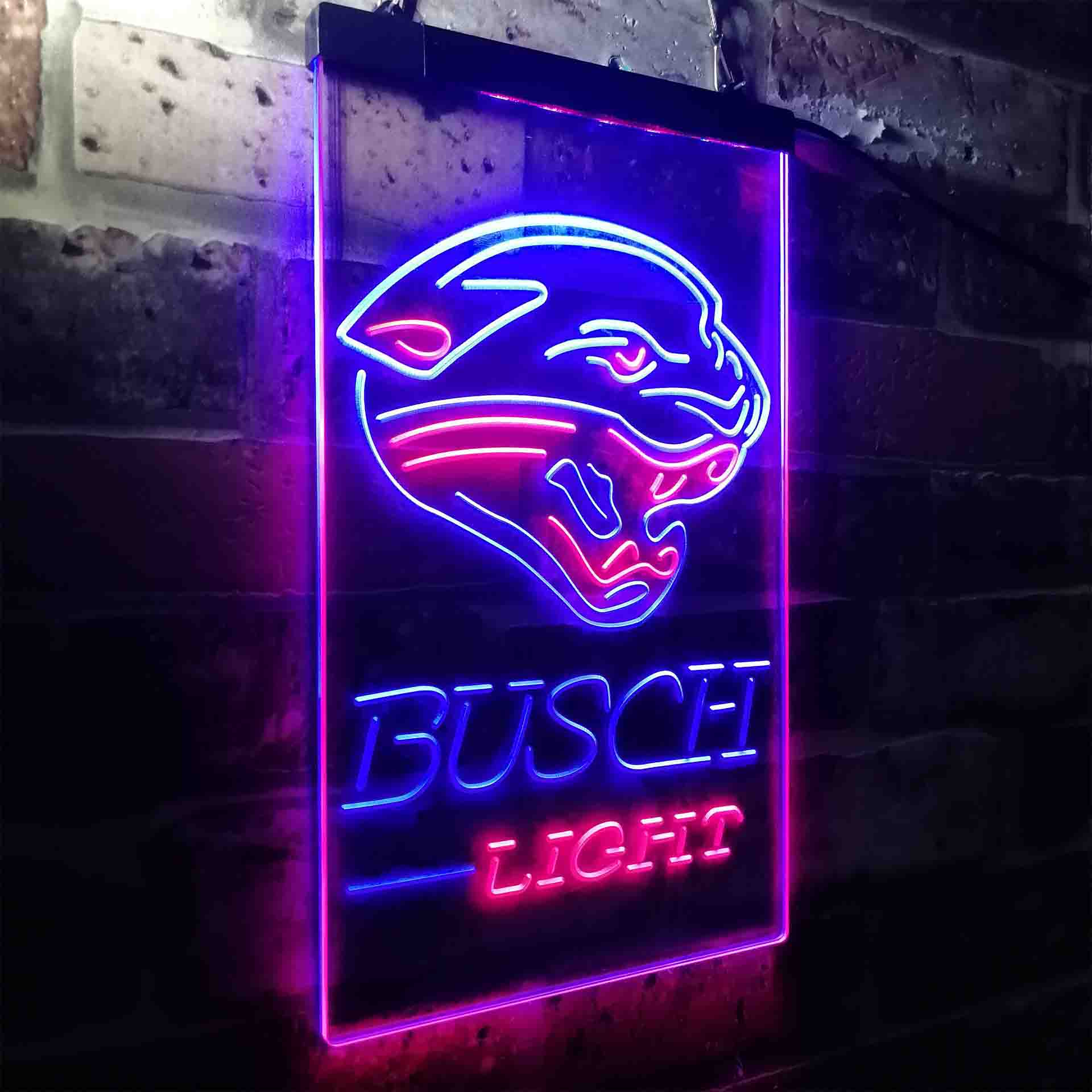 Busch Light Jacksonville Jaguars Neon-Like Led Light Sign