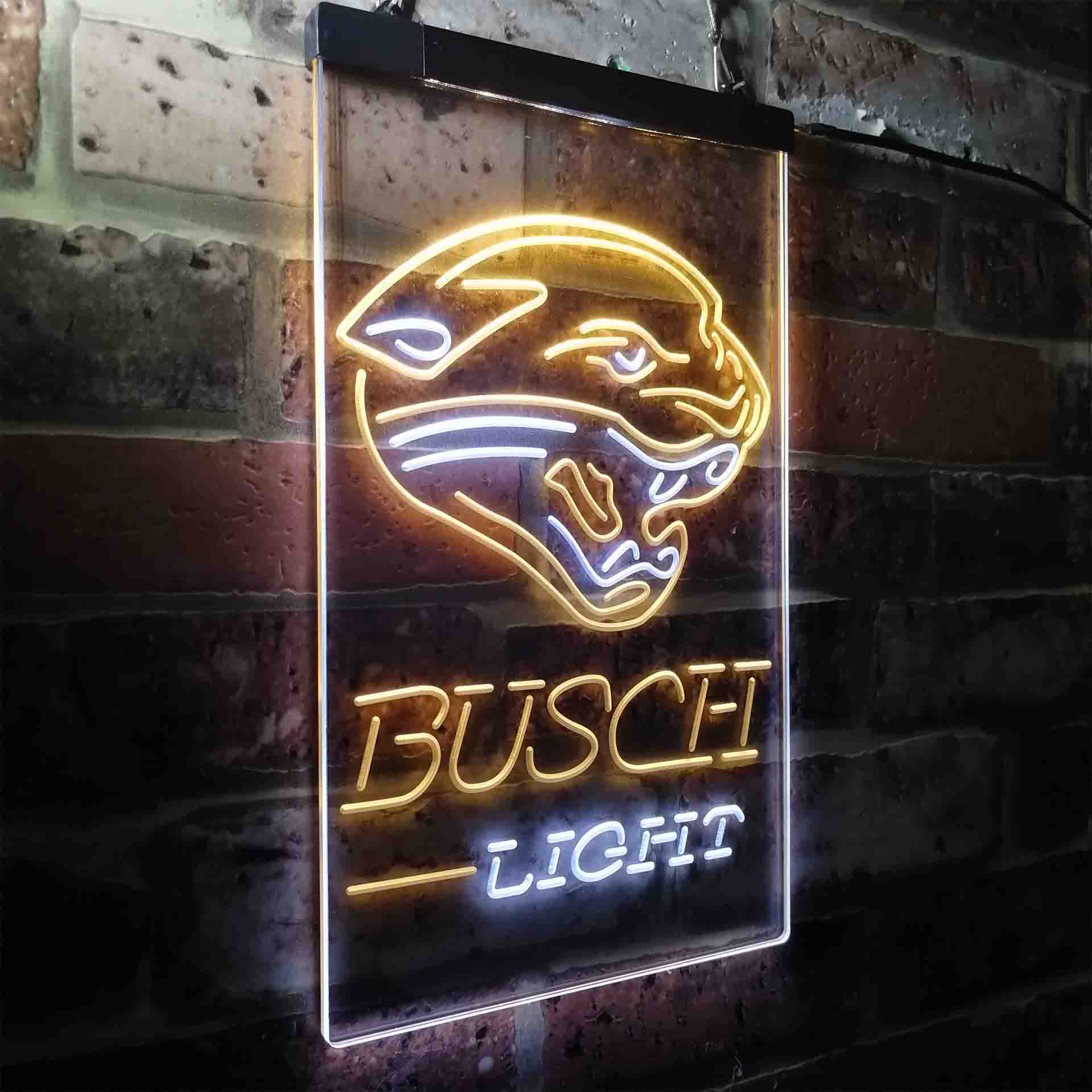 Busch Light Jacksonville Jaguars Neon-Like Led Light Sign