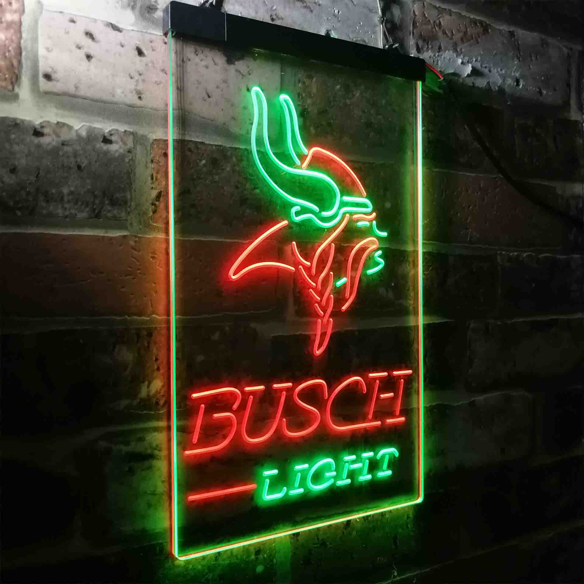 Busch Light Minnesota Vikings Neon-Like LED Light Sign