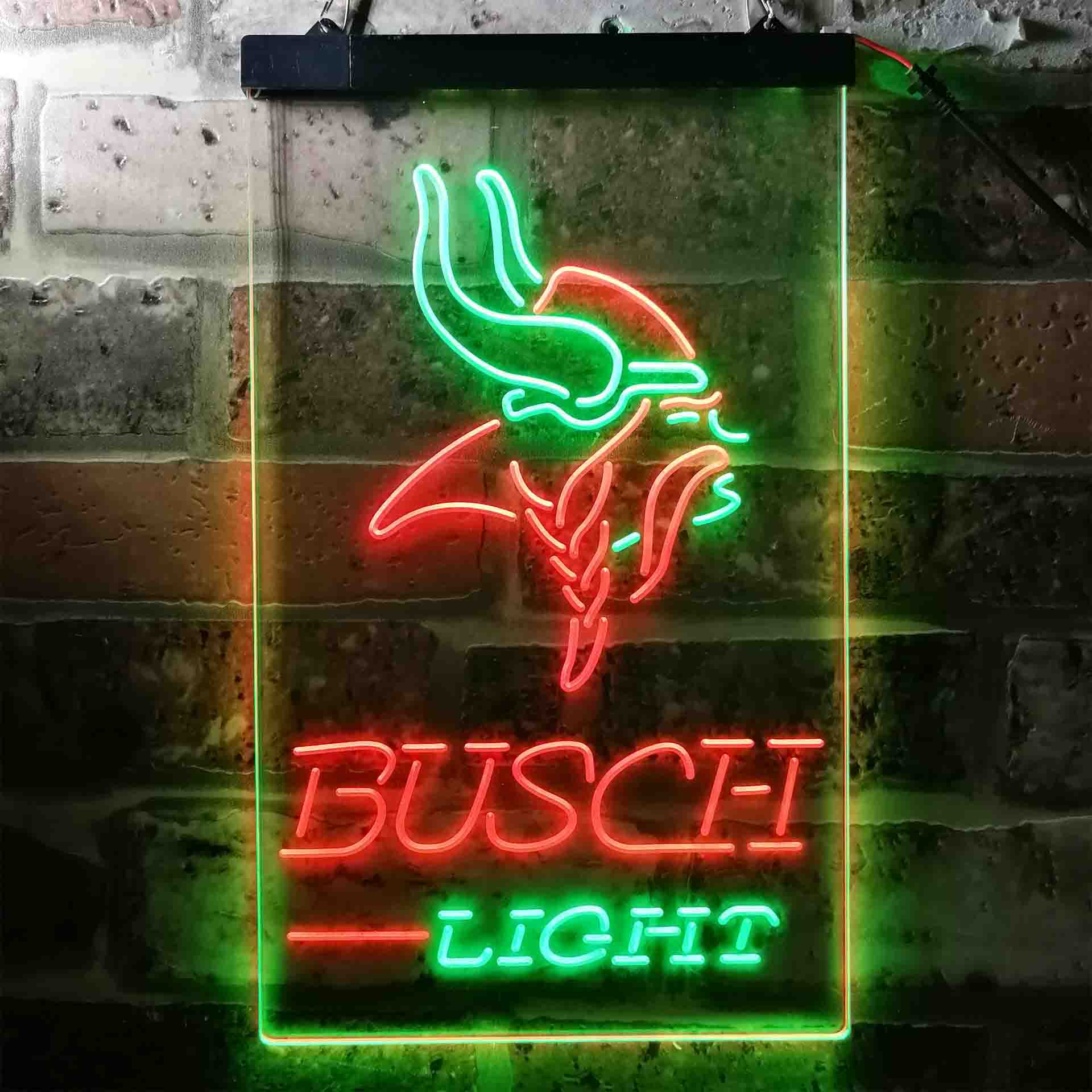 Busch Light Minnesota Vikings Neon-Like LED Light Sign