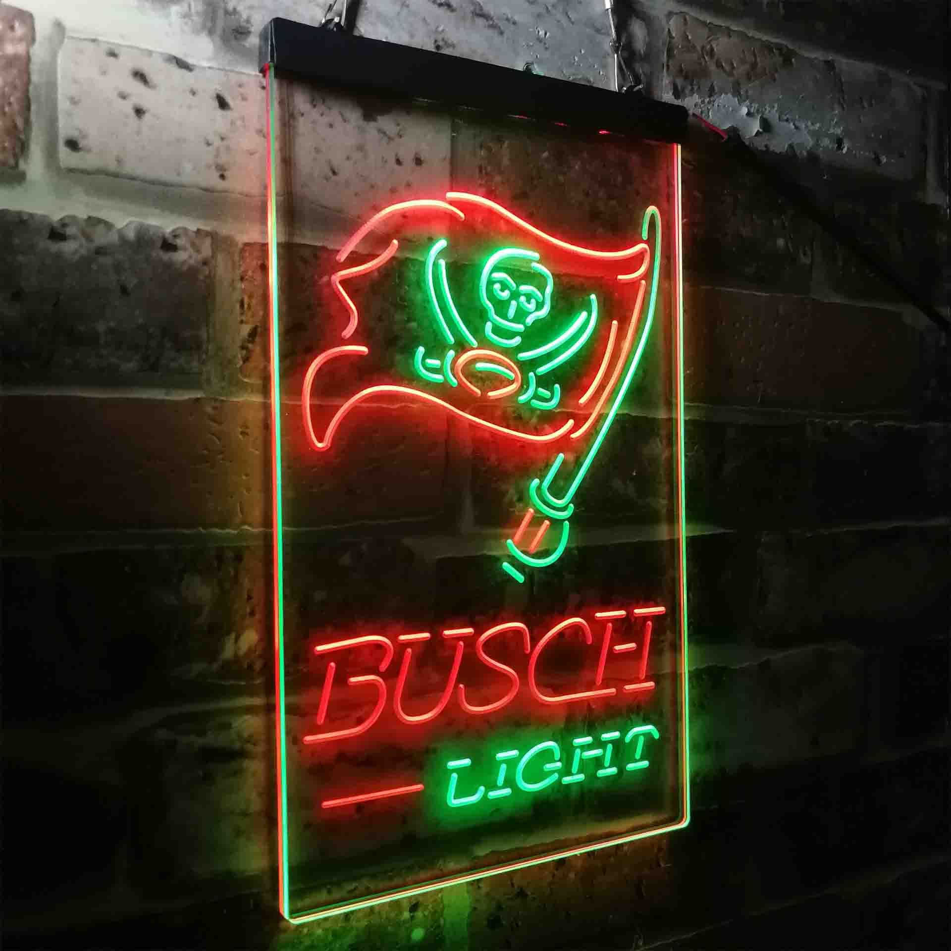 Busch Light Tampa Bay Buccaneers Neon-Like Led Light Sign