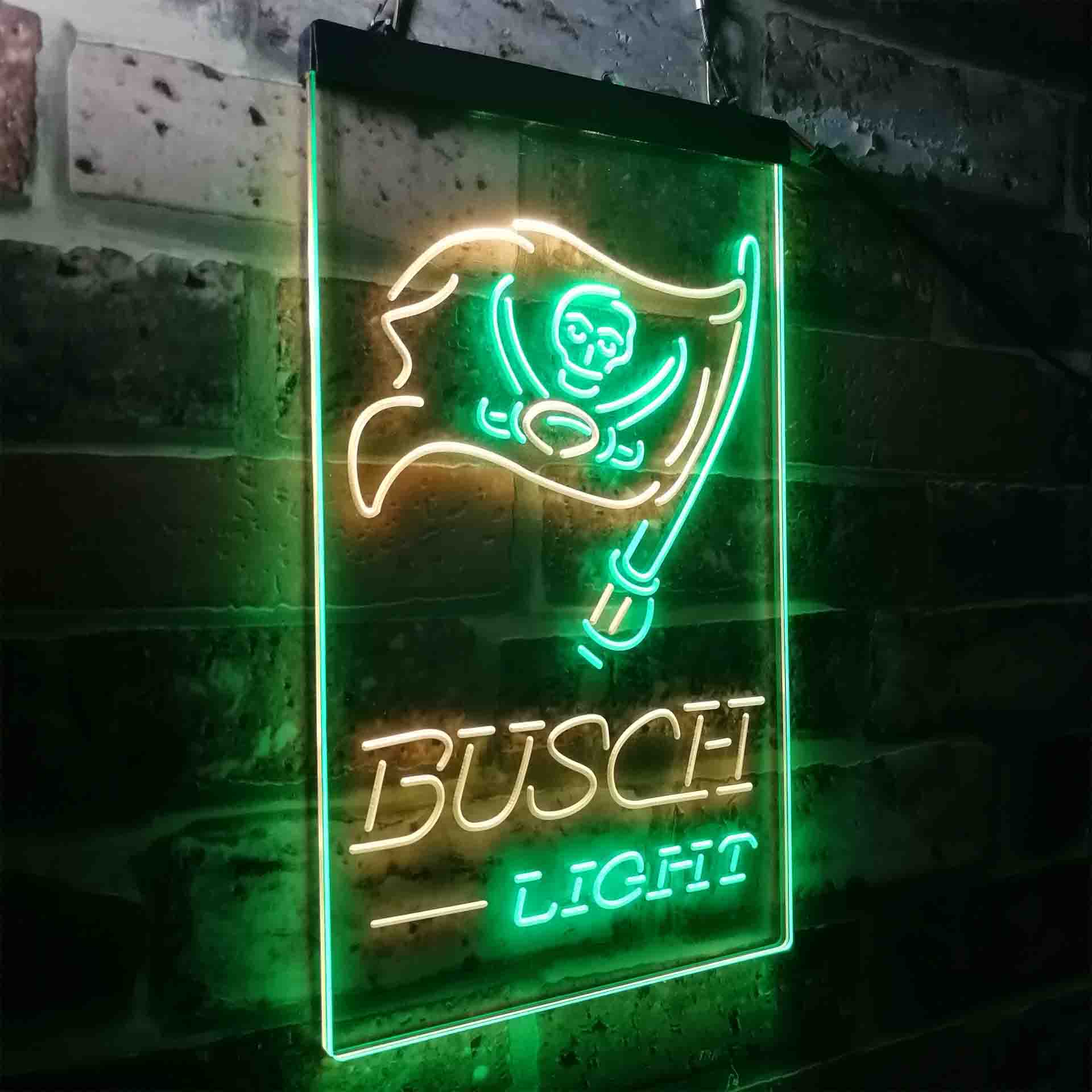 Busch Light Tampa Bay Buccaneers Neon-Like Led Light Sign