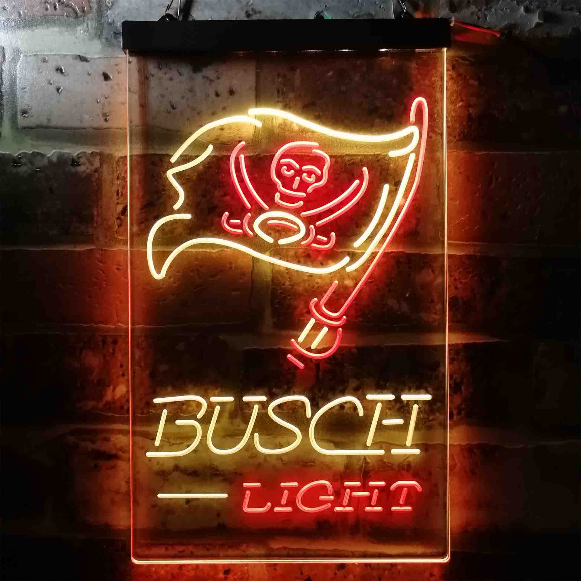 Busch Light Tampa Bay Buccaneers Neon-Like LED Sign