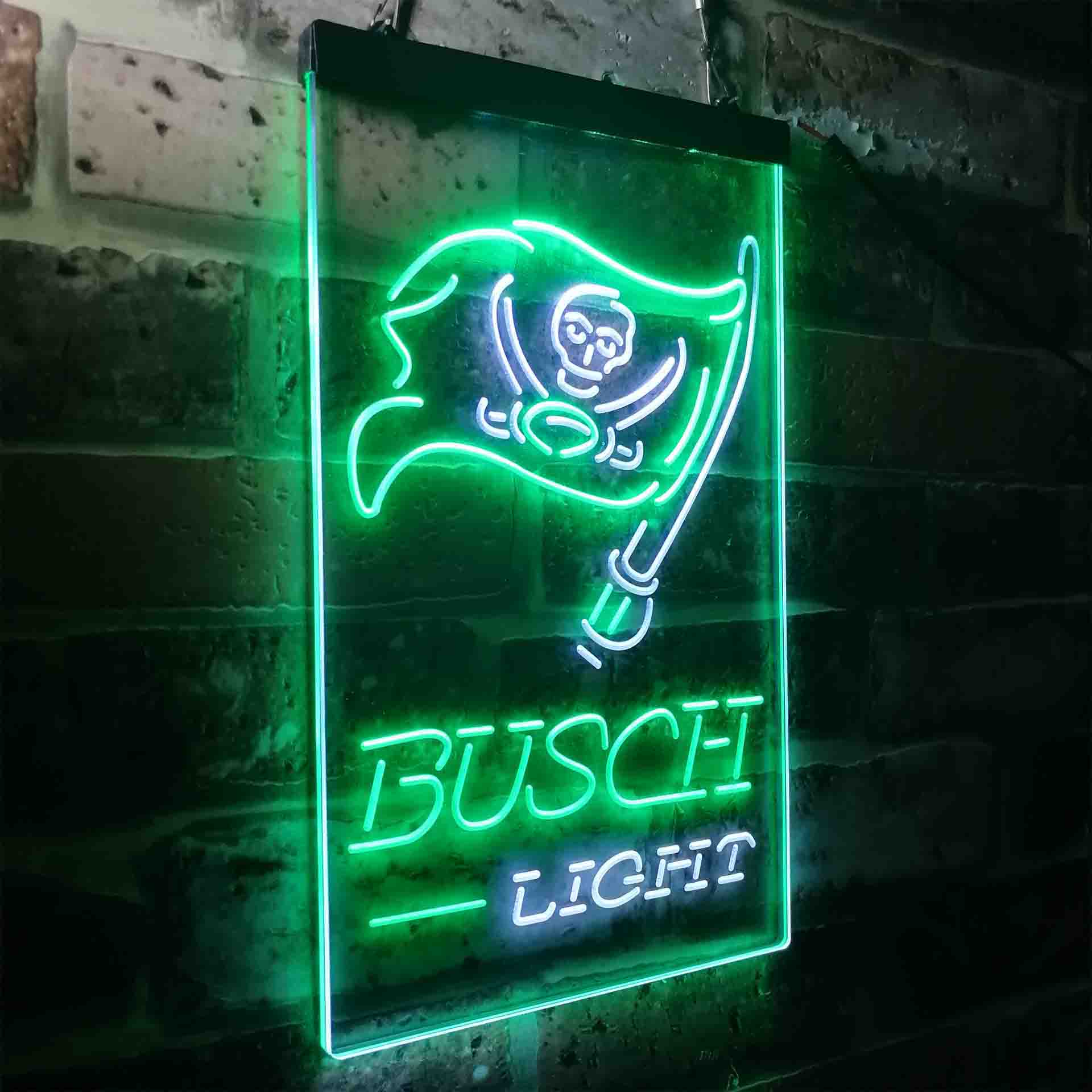 Busch Light Tampa Bay Buccaneers Neon-Like Led Light Sign