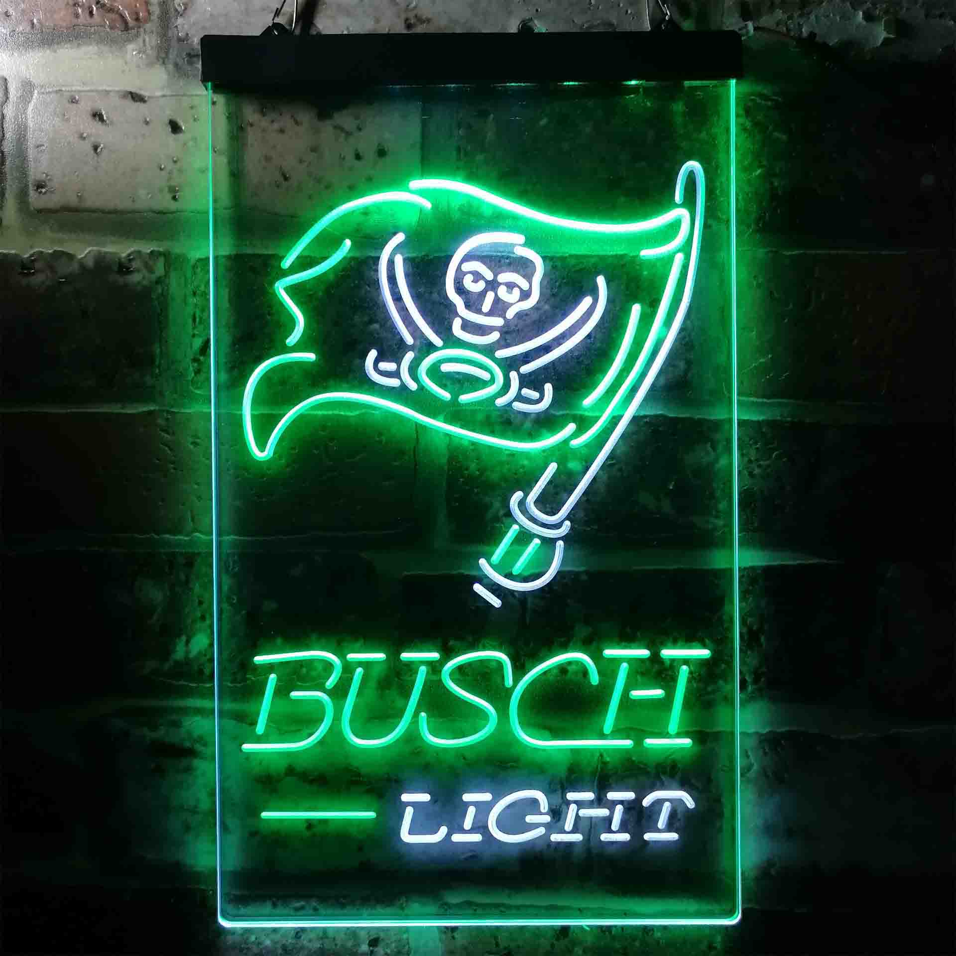 Busch Light Tampa Bay Buccaneers Neon-Like Led Light Sign