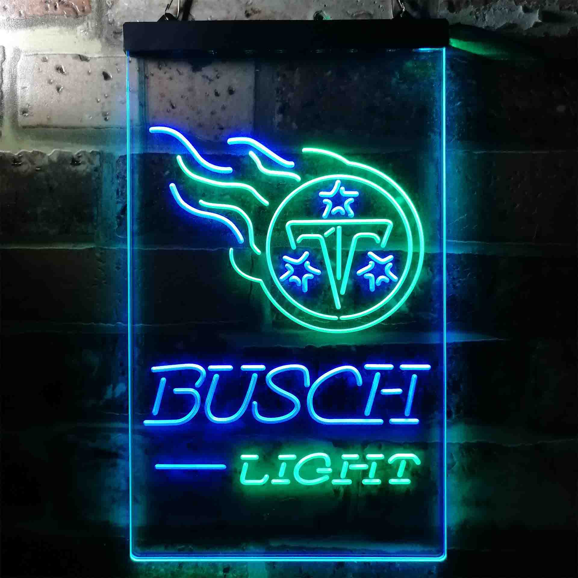 Busch Light Tennessee Titans Neon-Like Led Light Sign