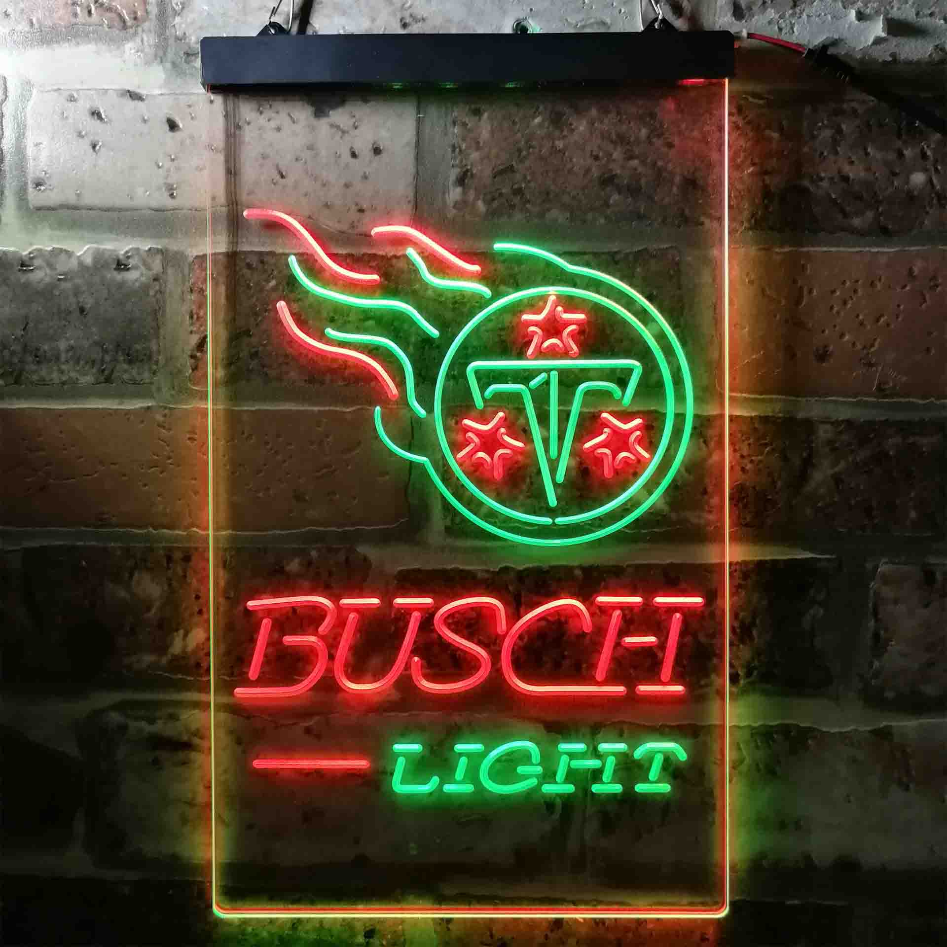 Busch Light Tennessee Titans Neon-Like Led Light Sign