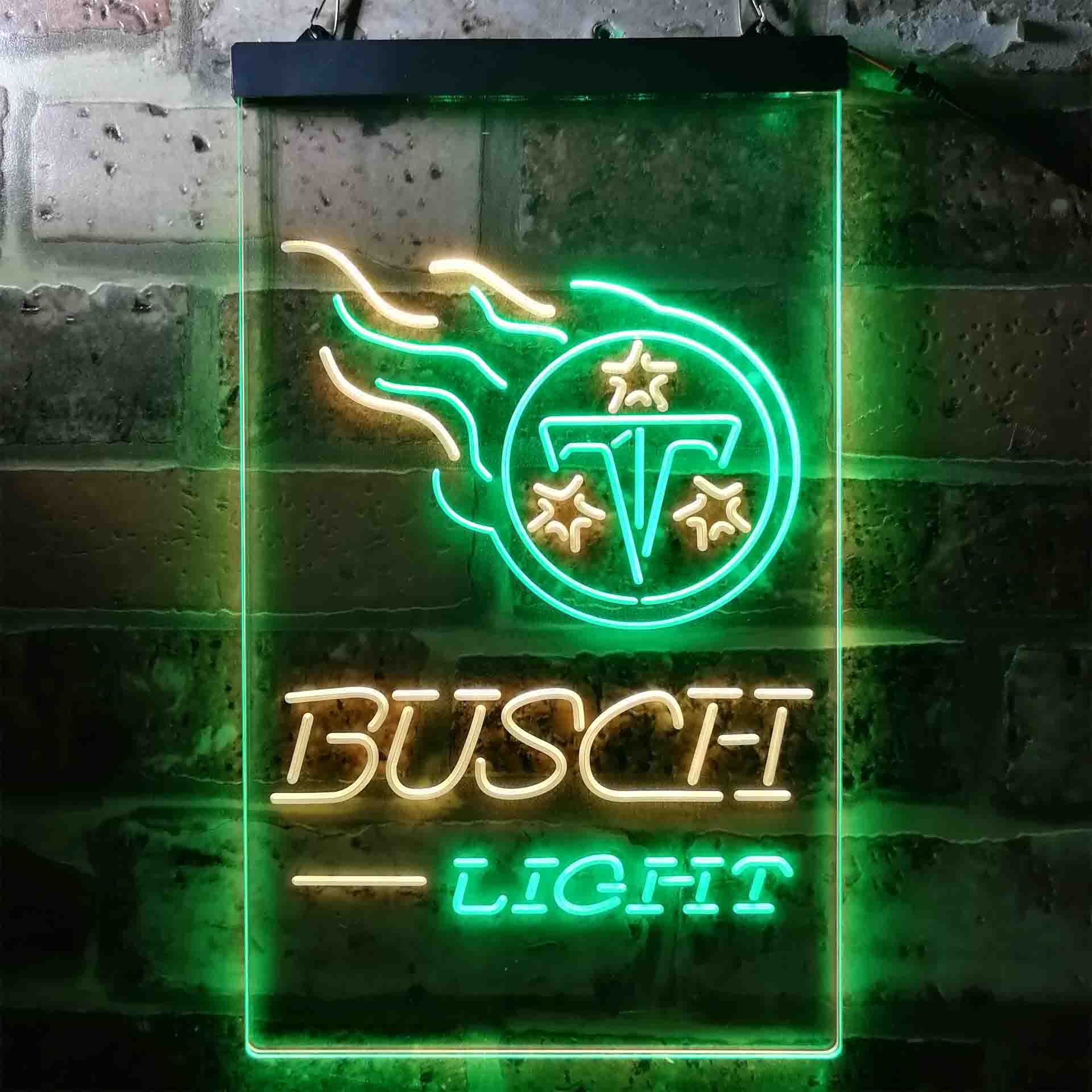 Busch Light Tennessee Titans Neon-Like Led Light Sign