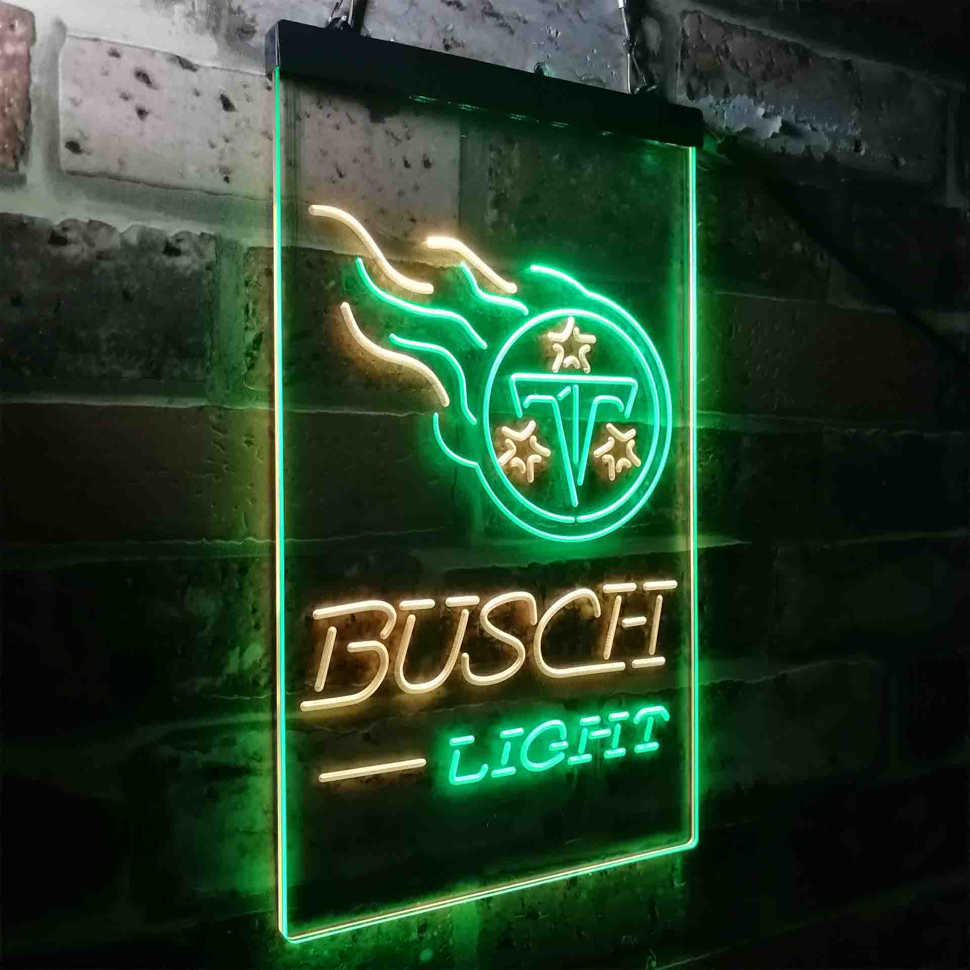 Busch Light Tennessee Titans Neon-Like Led Light Sign