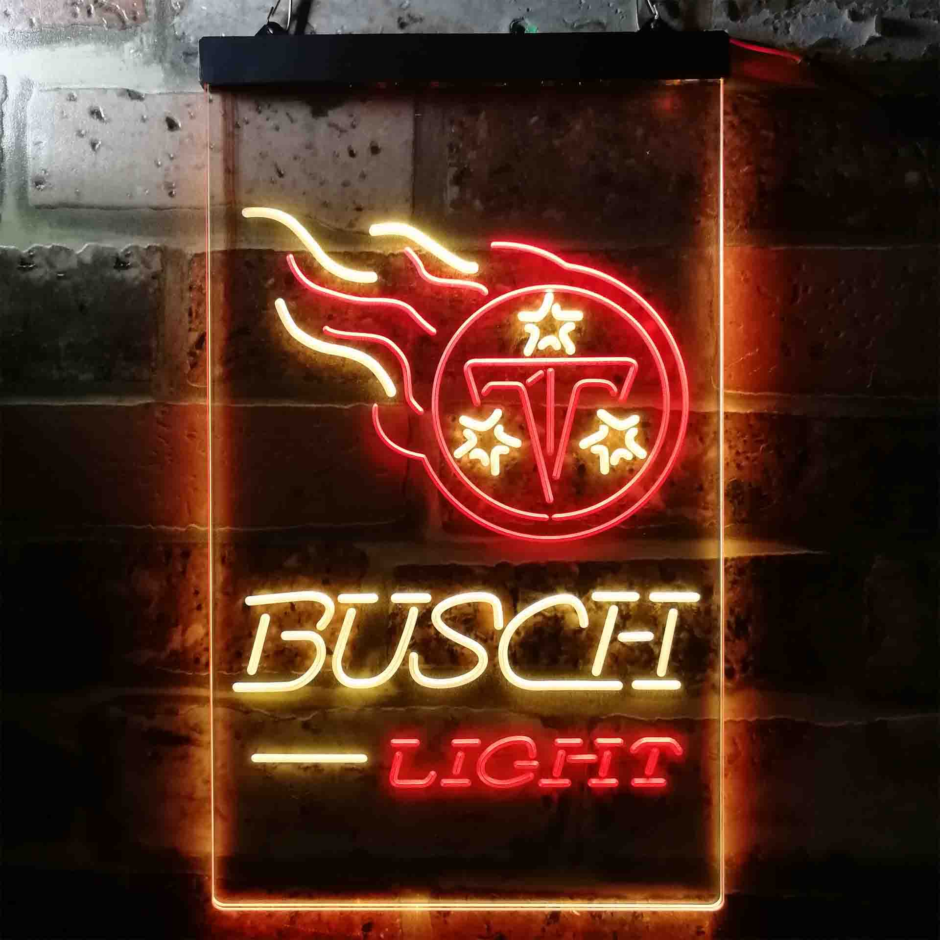 Busch Light Tennessee Titans Neon-Like Led Light Sign