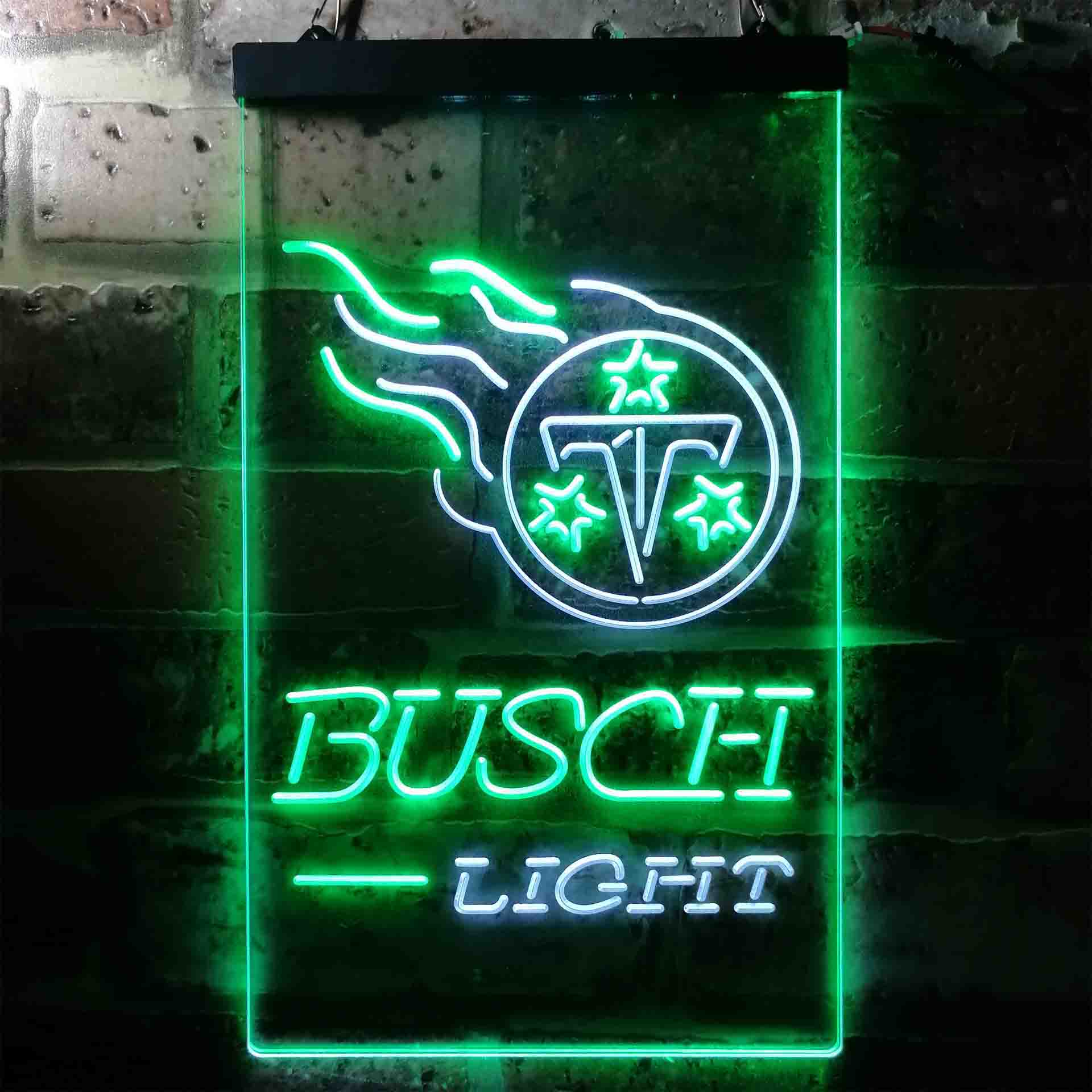 Busch Light Tennessee Titans Neon-Like Led Light Sign