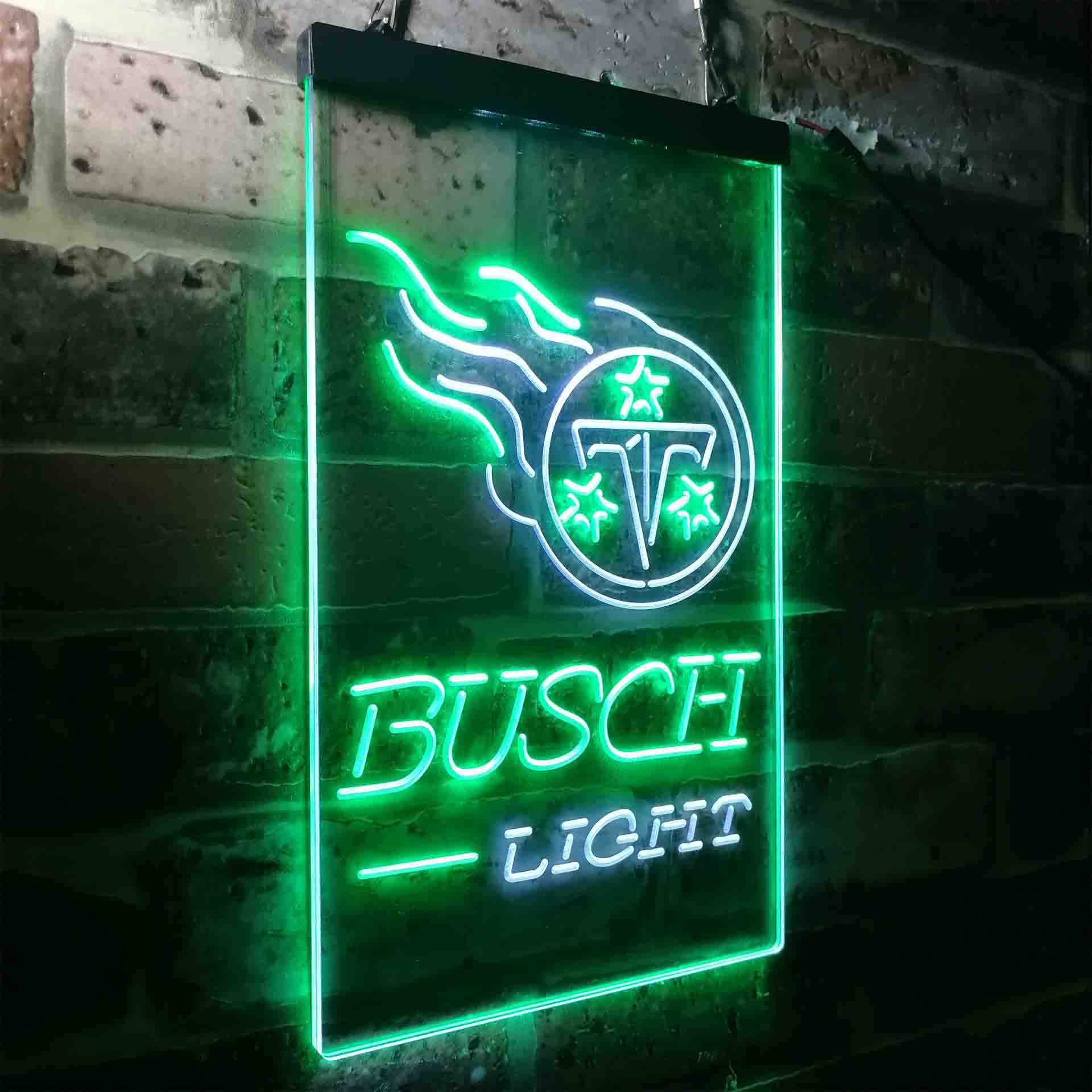 Busch Light Tennessee Titans Neon-Like Led Light Sign