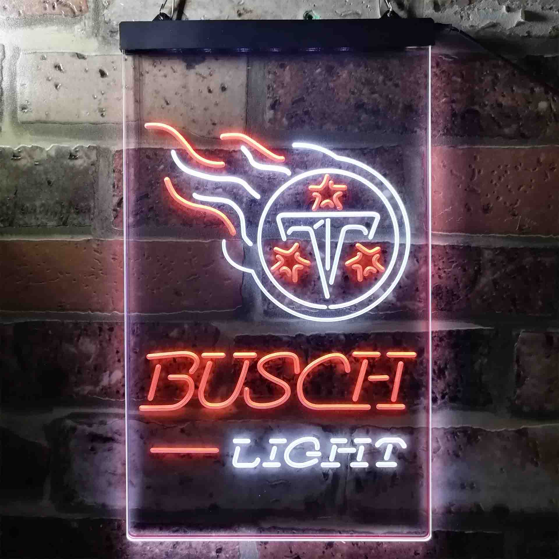 Busch Light Tennessee Titans Neon-Like Led Light Sign