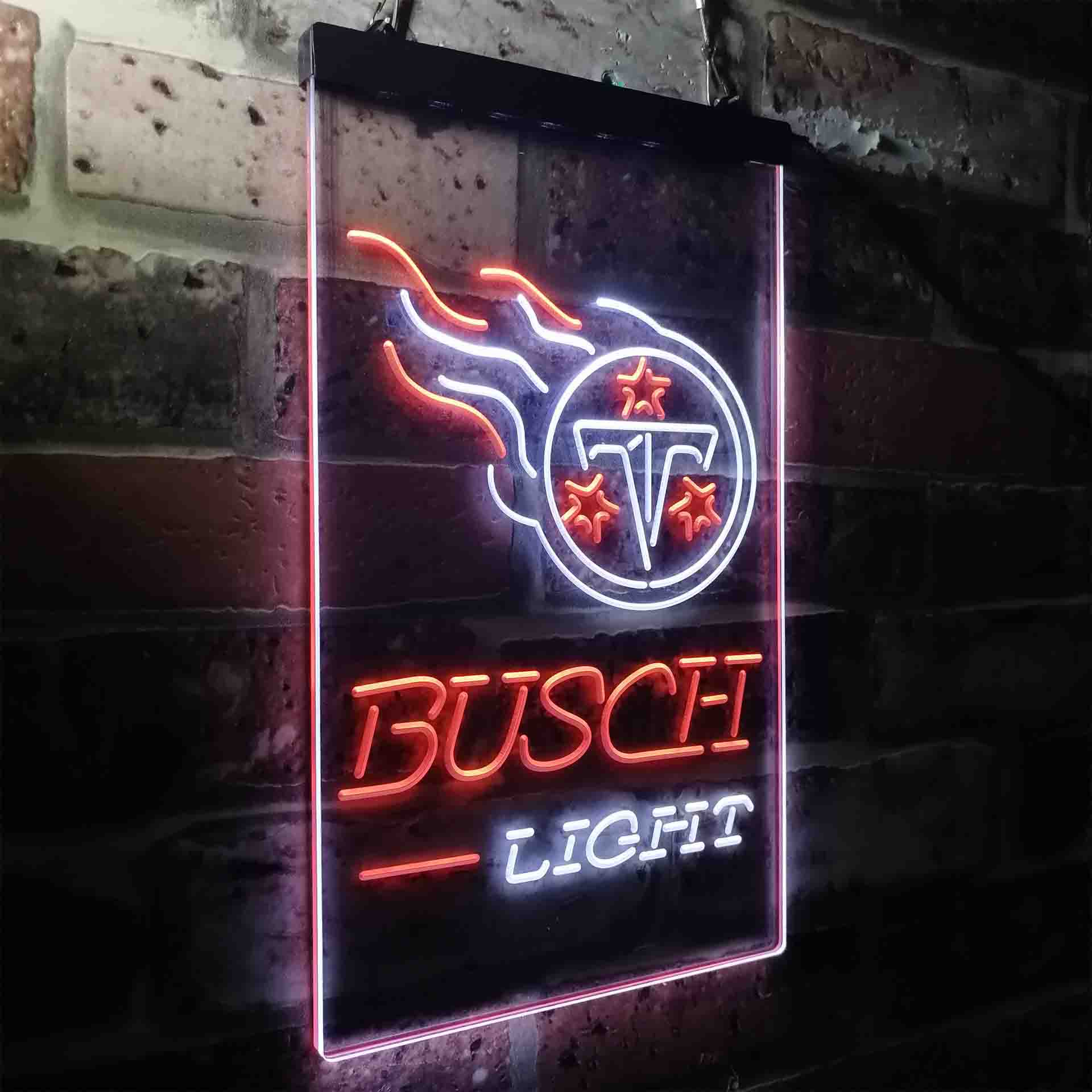 Busch Light Tennessee Titans Neon-Like Led Light Sign