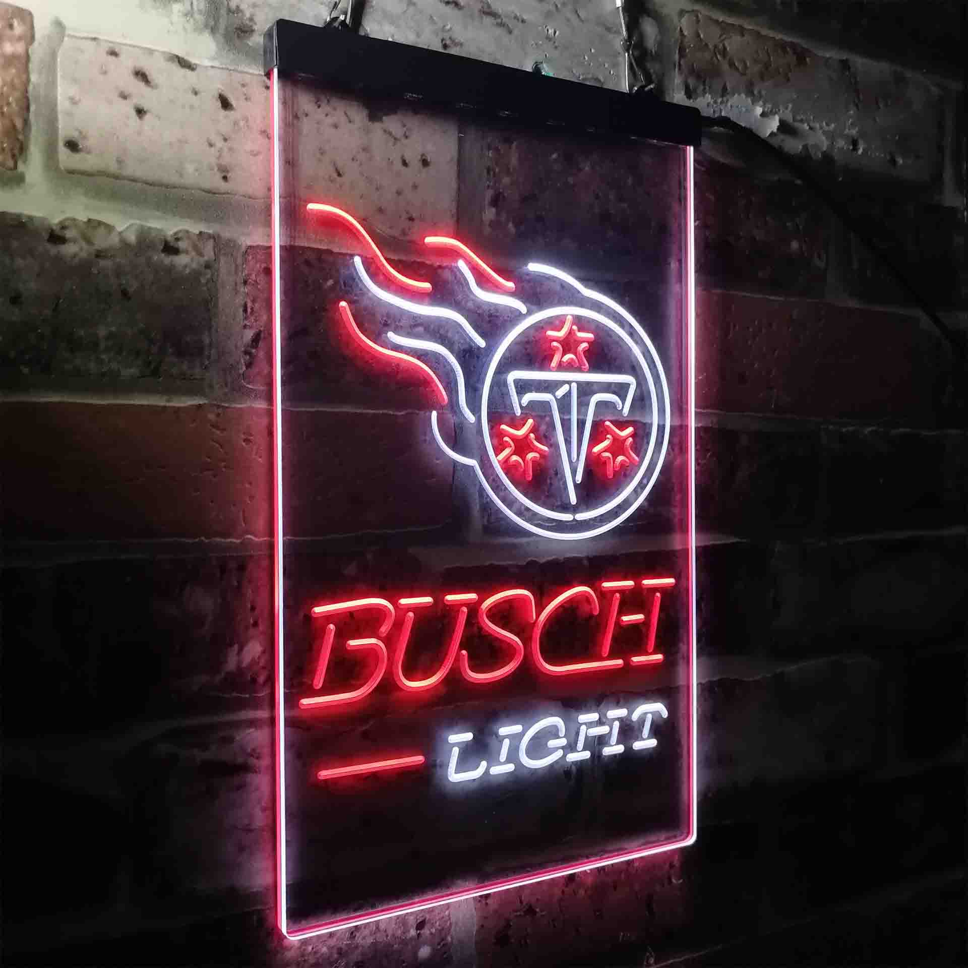 Busch Light Tennessee Titans Neon-Like Led Light Sign