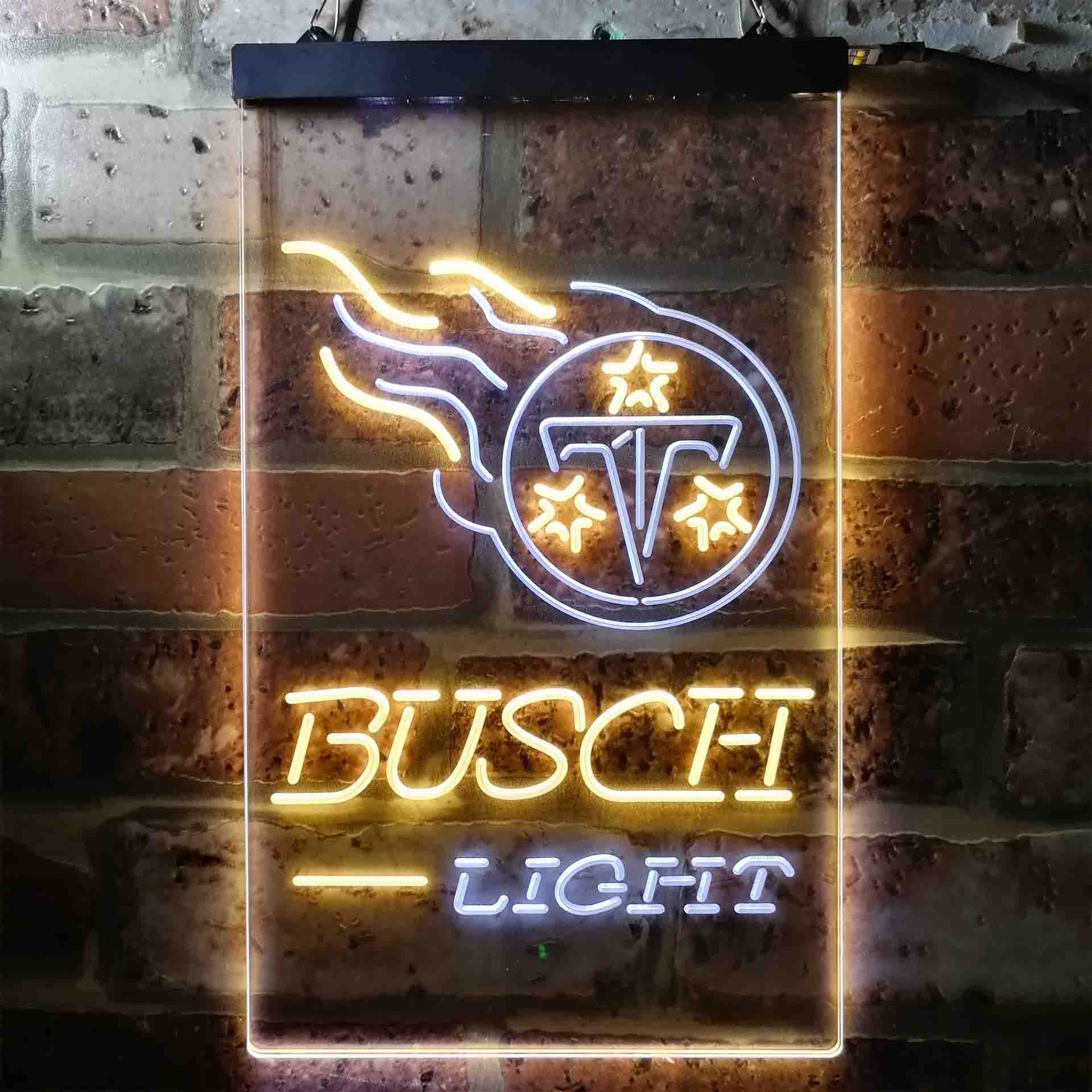 Busch Light Tennessee Titans Neon-Like Led Light Sign