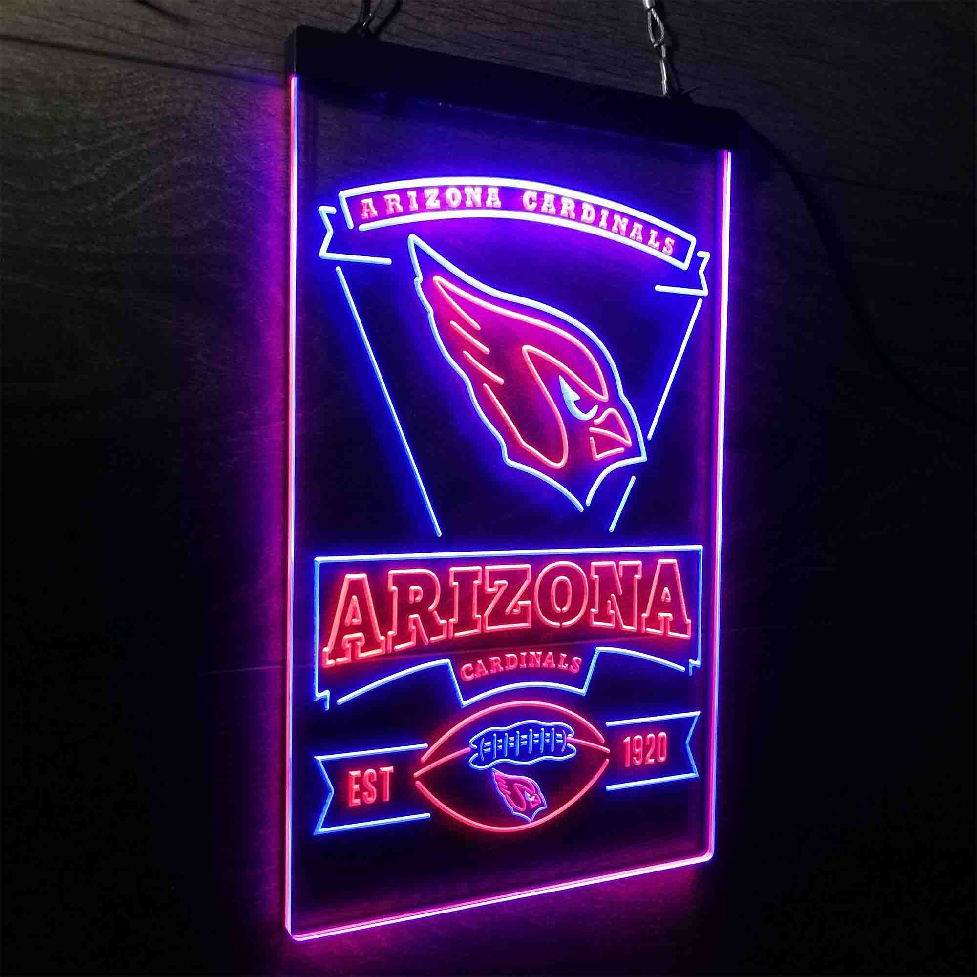 Arizona Cardinals Est. 1920 Neon-Like LED Light Sign