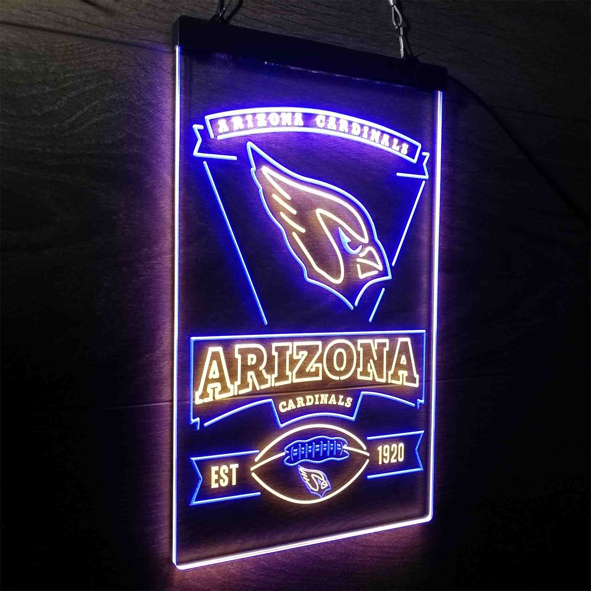 Arizona Cardinals Est. 1920 Neon-Like LED Light Sign