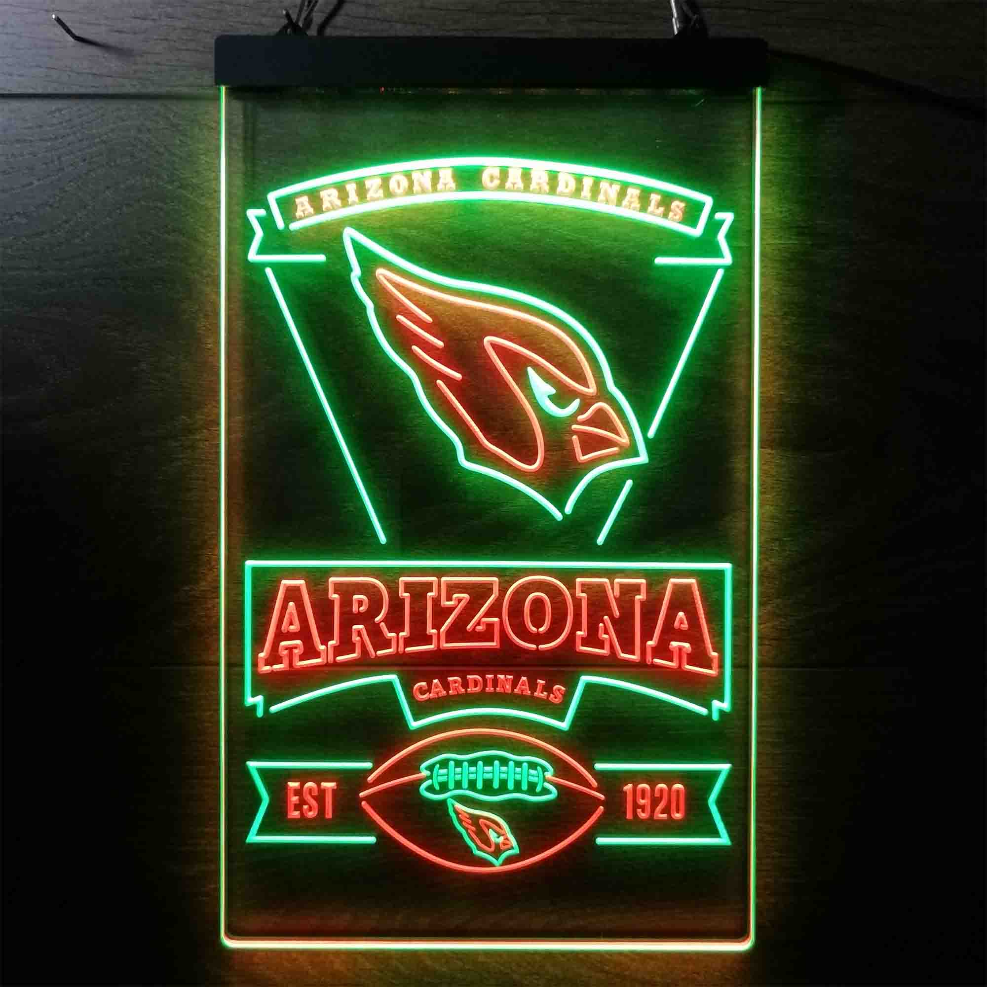 Arizona Cardinals Est. 1920 Neon-Like LED Light Sign