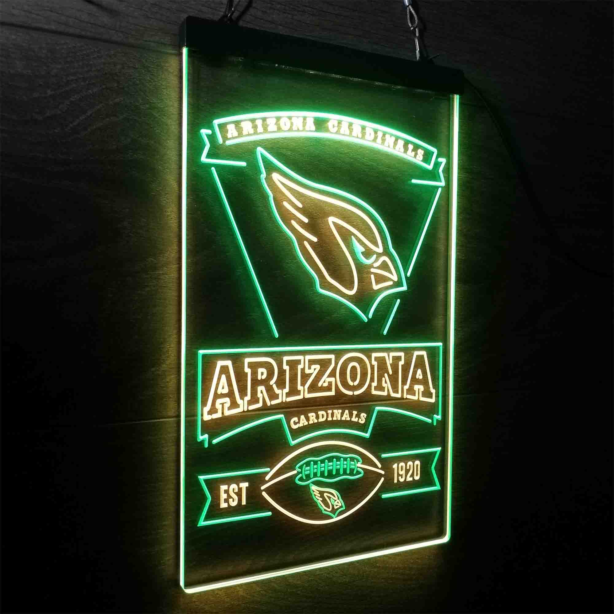 Arizona Cardinals Est. 1920 Neon-Like LED Light Sign