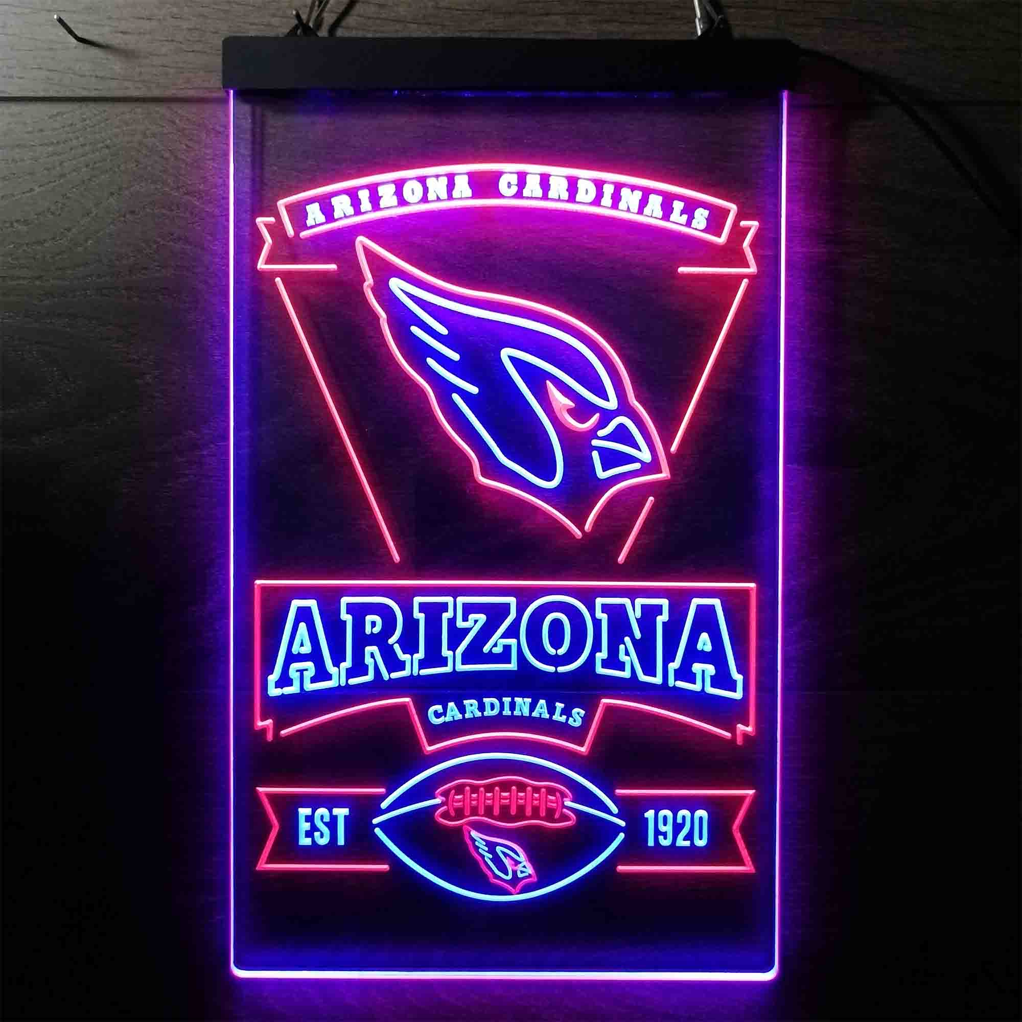 Arizona Cardinals Est. 1920 Neon-Like LED Light Sign