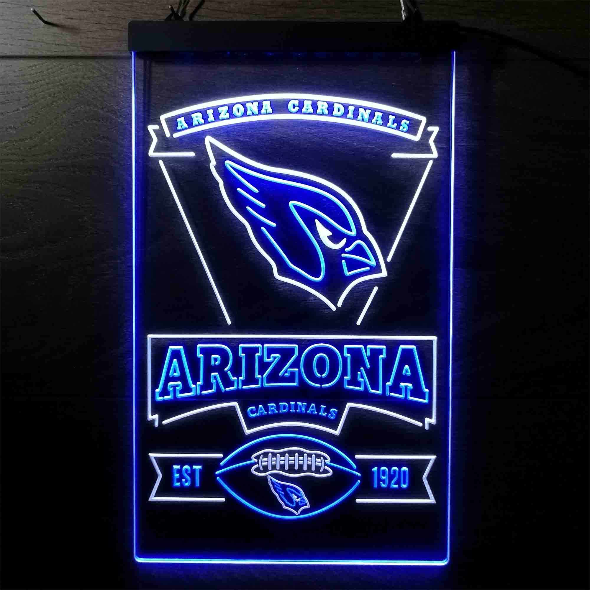 Arizona Cardinals Est. 1920 Neon-Like LED Light Sign