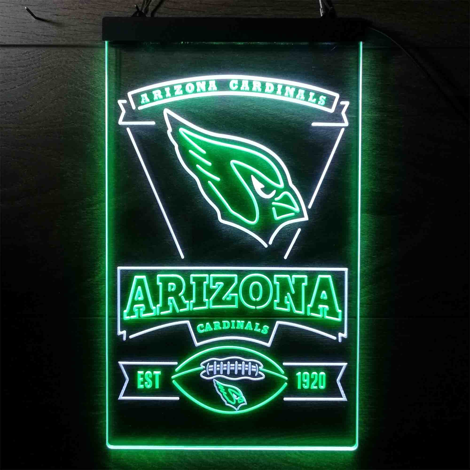 Arizona Cardinals Est. 1920 Neon-Like LED Light Sign