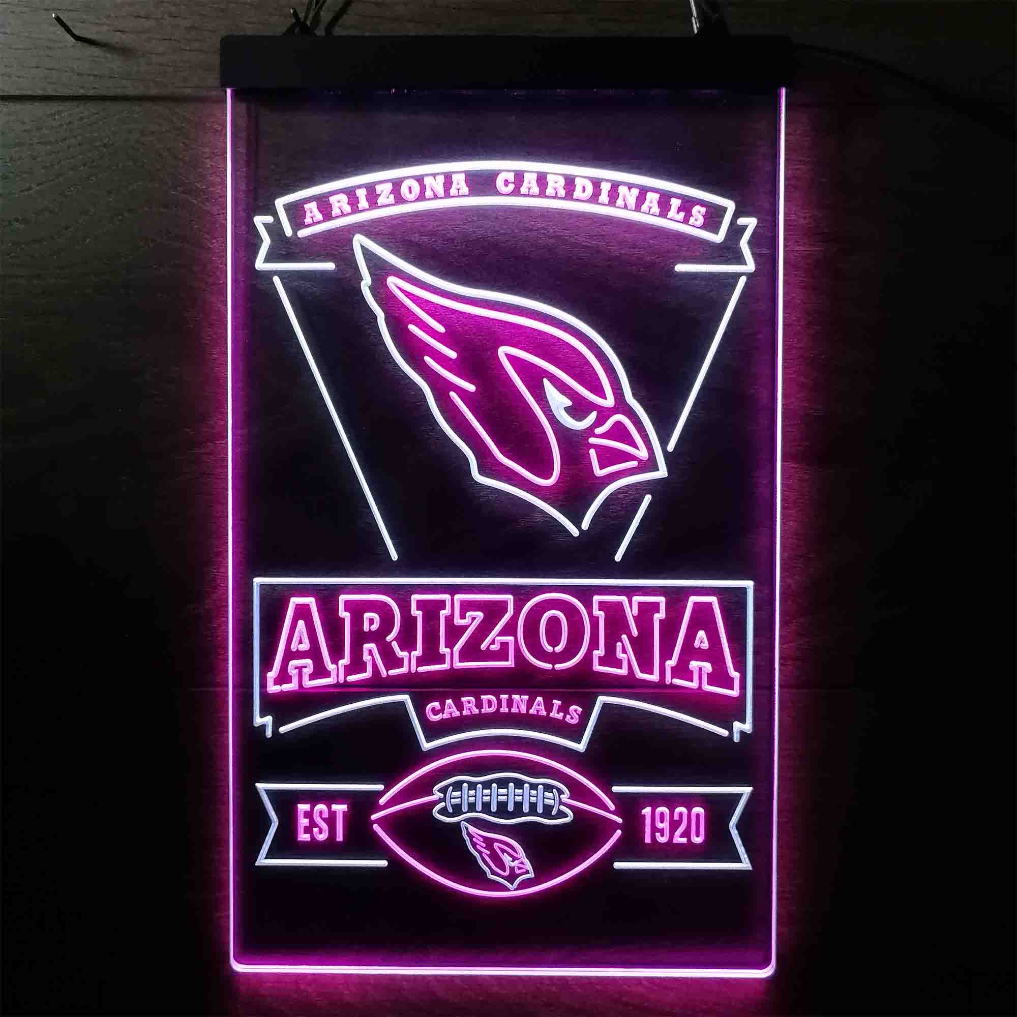 Arizona Cardinals Est. 1920 Neon-Like LED Light Sign