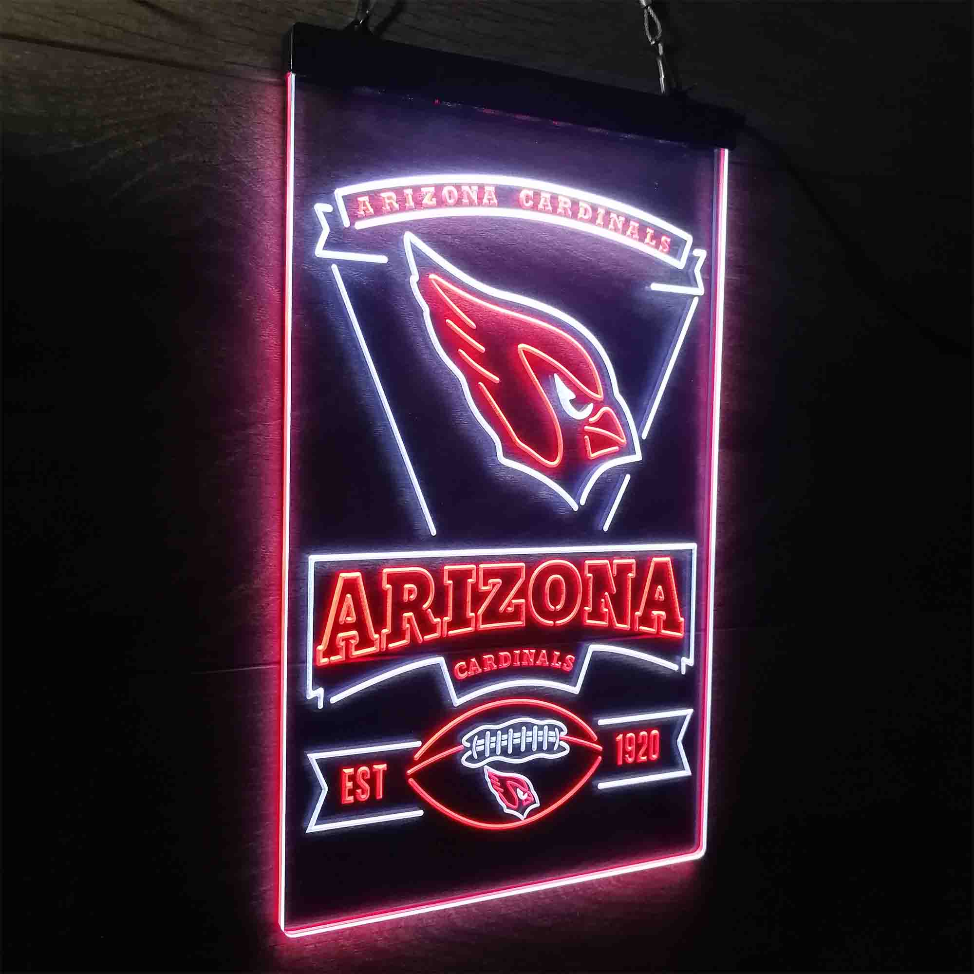 Arizona Cardinals Est. 1920 Neon-Like LED Light Sign