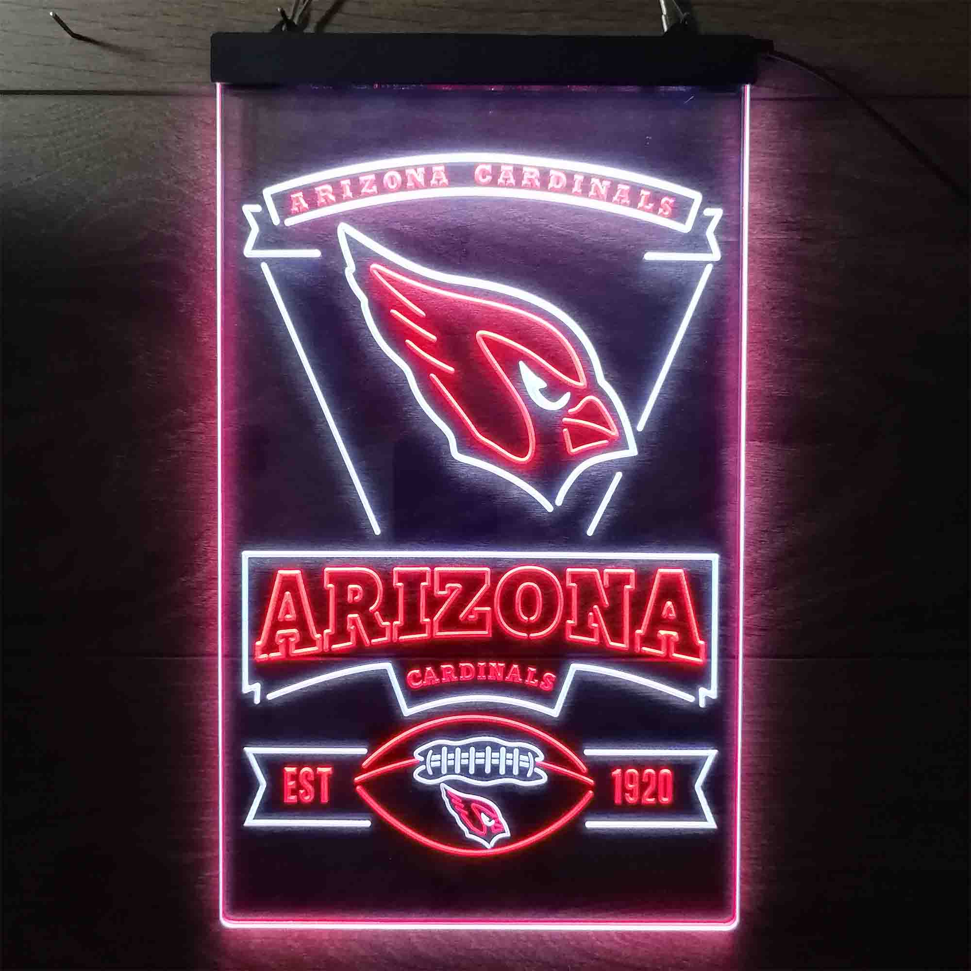 Arizona Cardinals Est. 1920 Neon-Like LED Light Sign