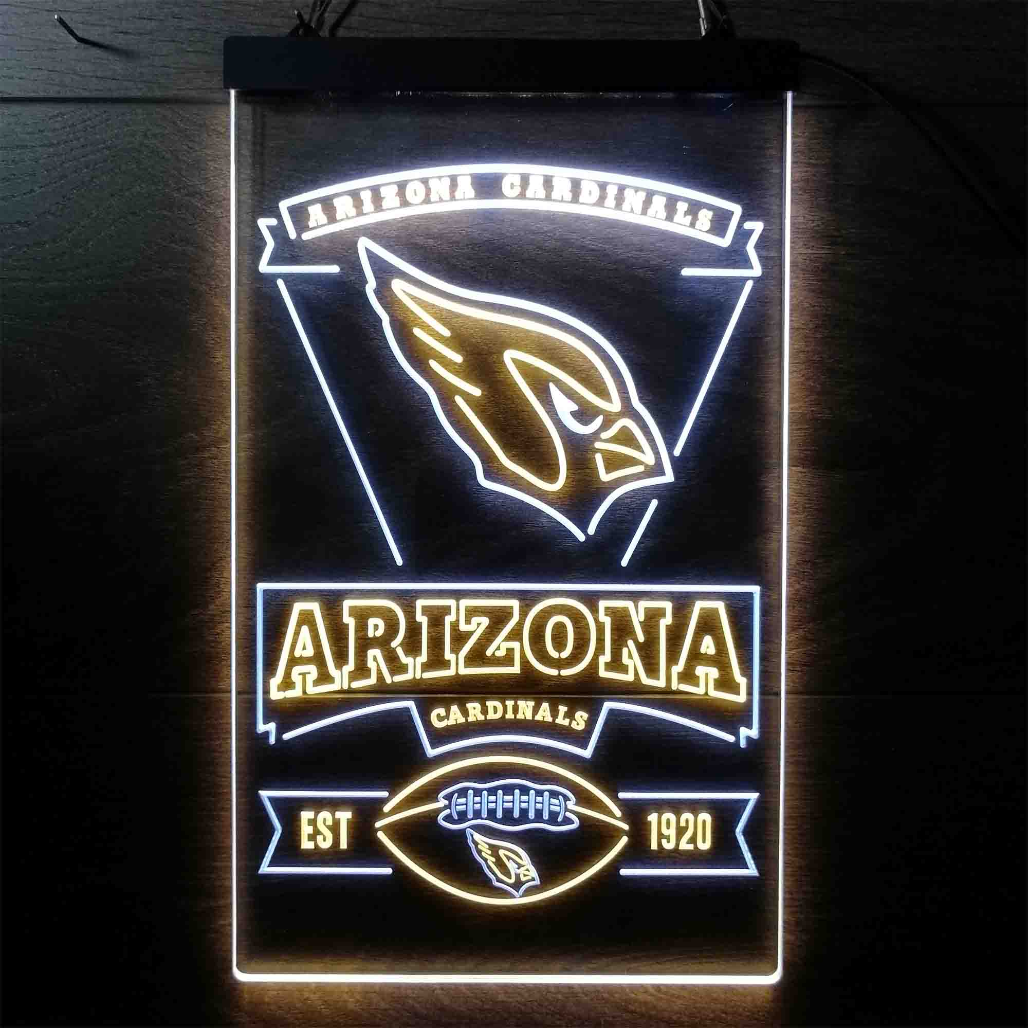 Arizona Cardinals Est. 1920 Neon-Like LED Light Sign