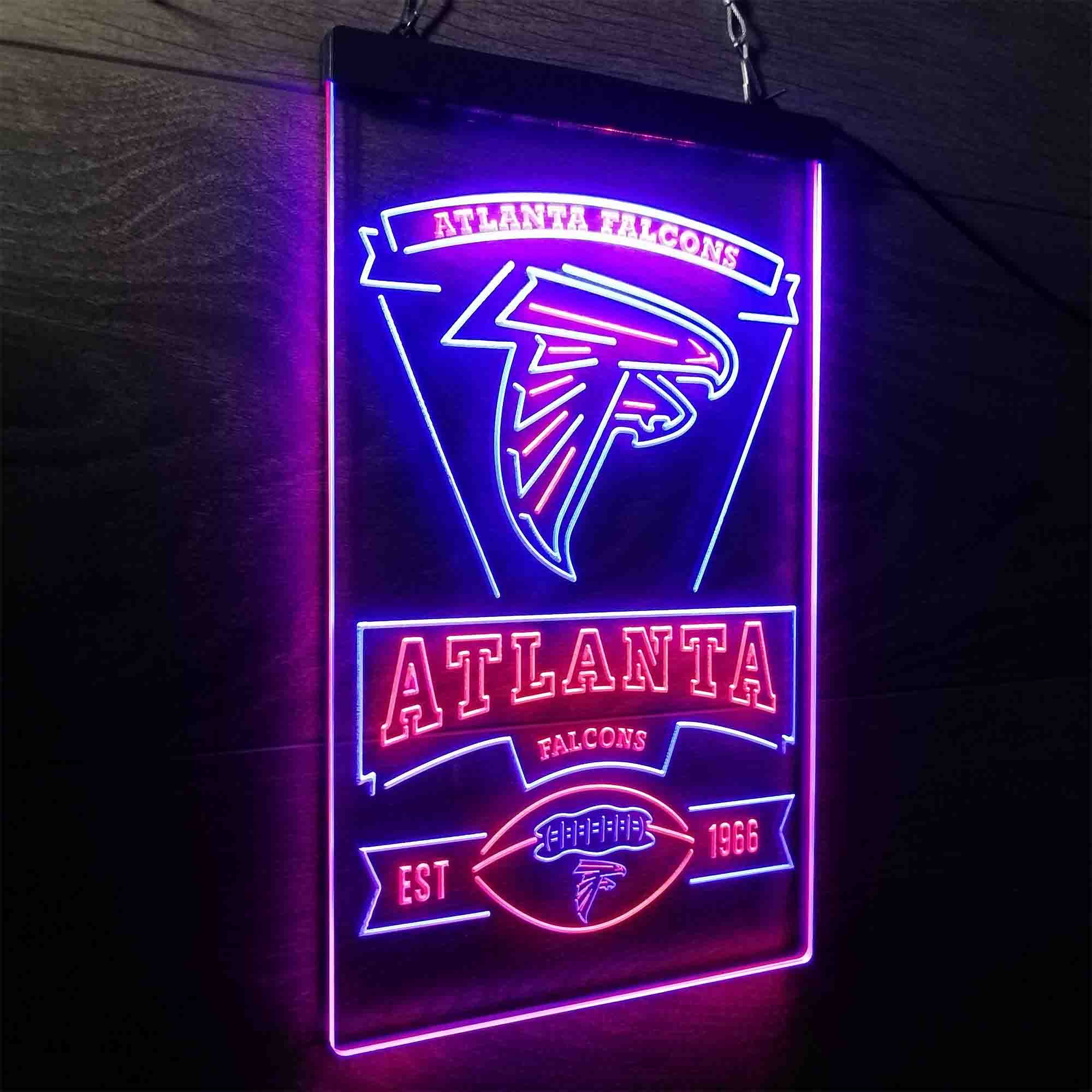 Atlanta Falcons Est. 1966 Neon-Like Led Light Sign