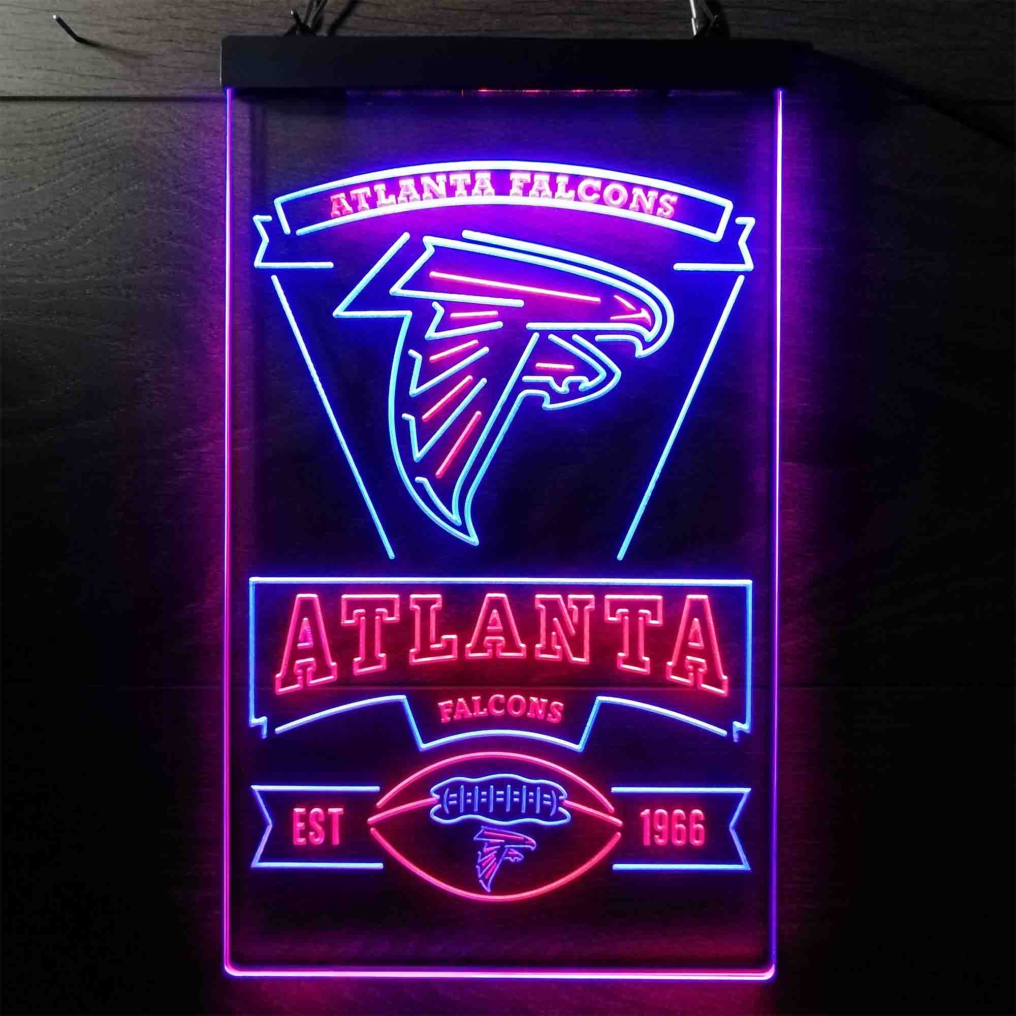 Atlanta Falcons Est. 1966 Neon-Like Led Light Sign